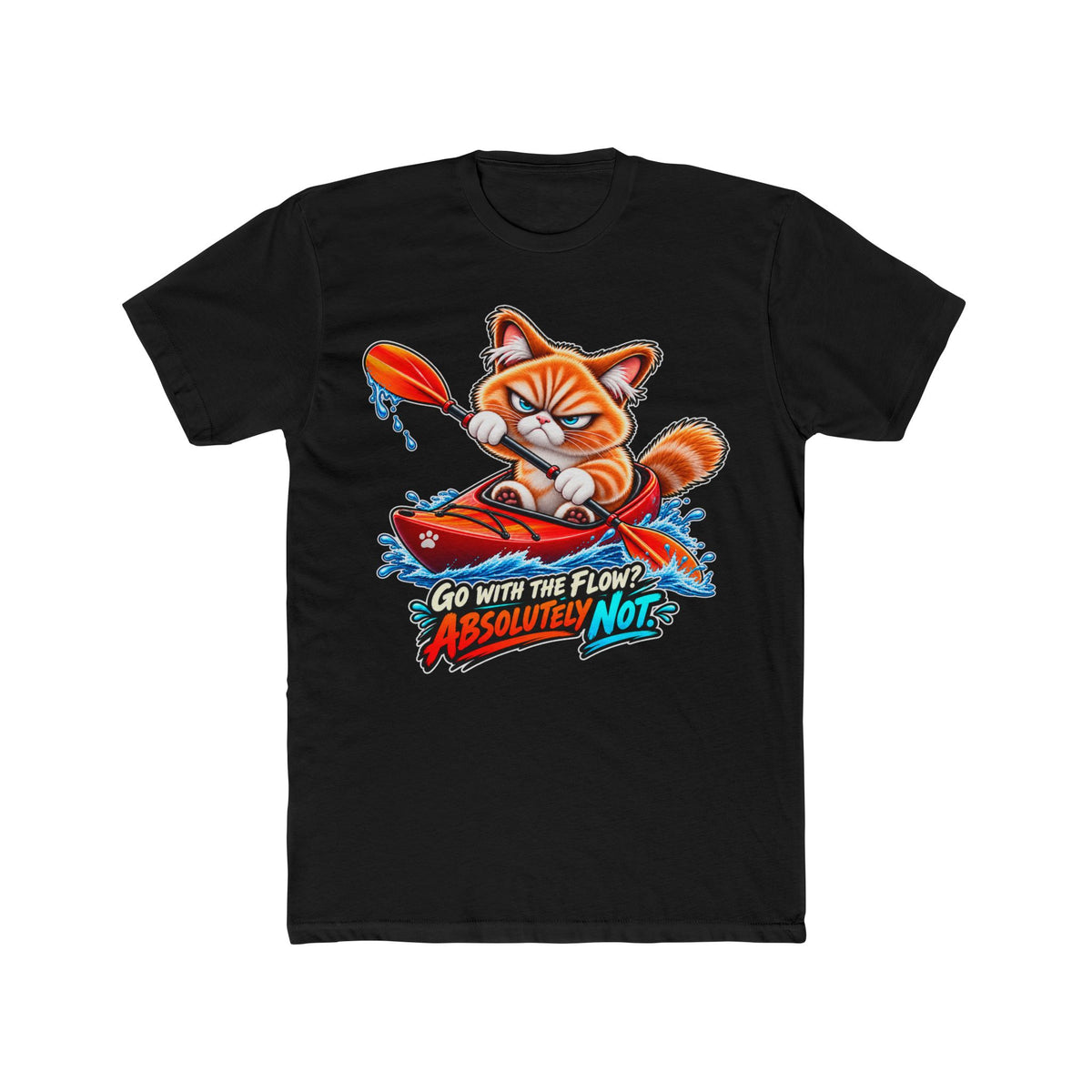 Kayaking - Mildly Feral - Men's Cotton Crew Tee
