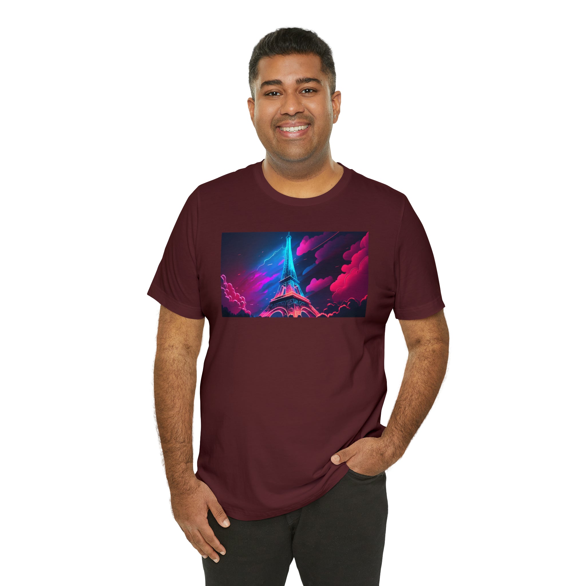 Unisex Jersey Short Sleeve Tee - Eiffel Tower, France