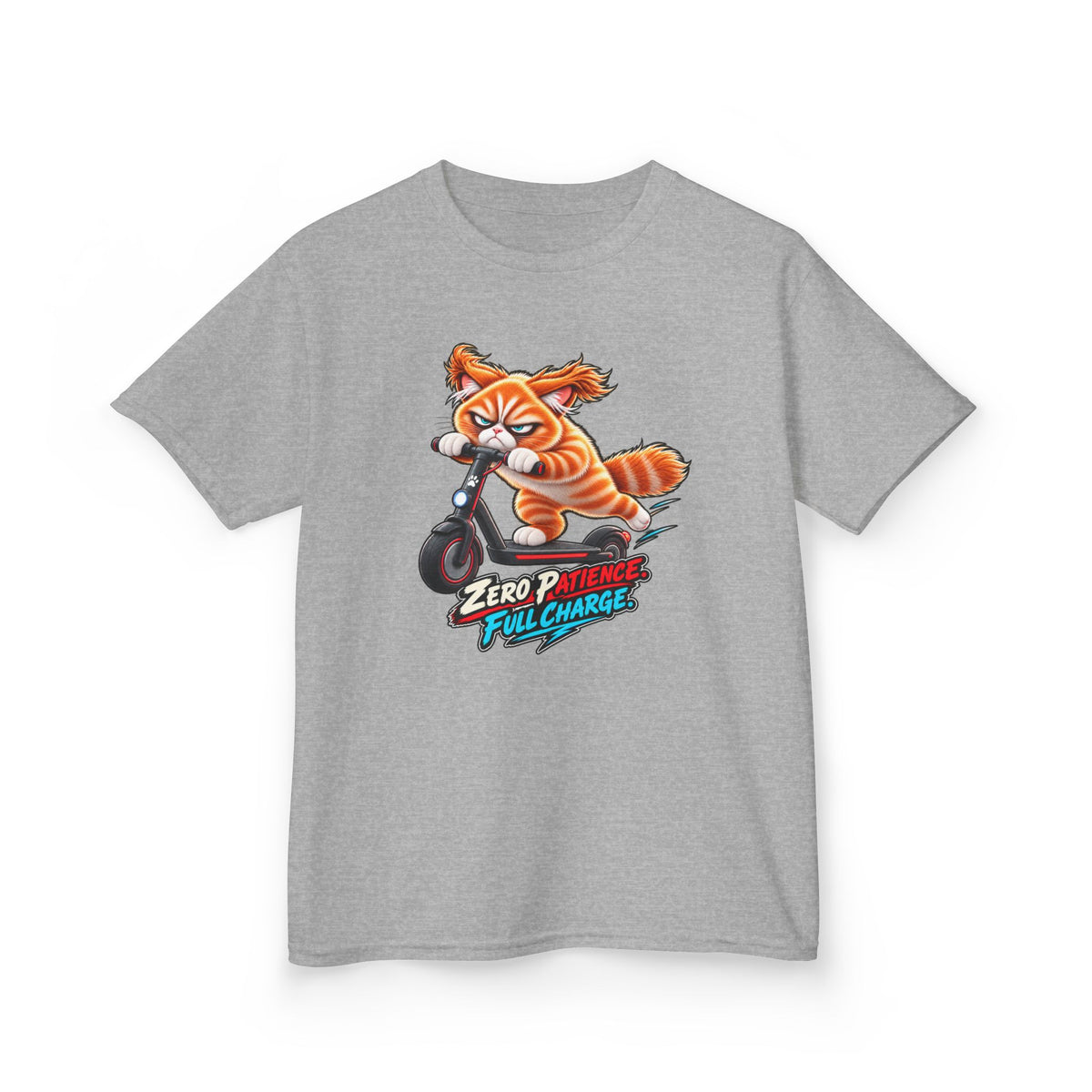 Zero Patience, Full Charge - Mildly Feral - Youth Short Sleeve Tee
