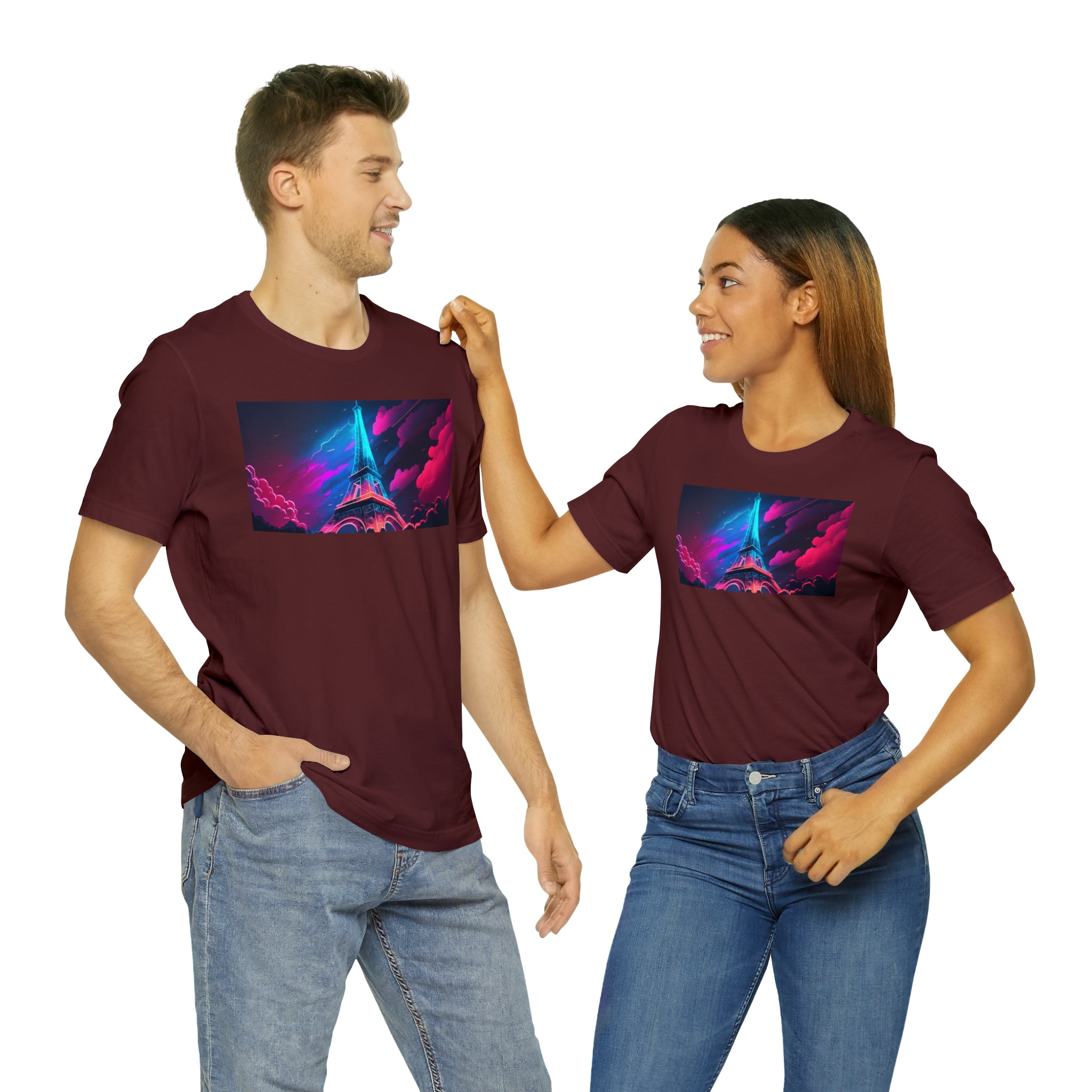 Unisex Jersey Short Sleeve Tee - Eiffel Tower, France