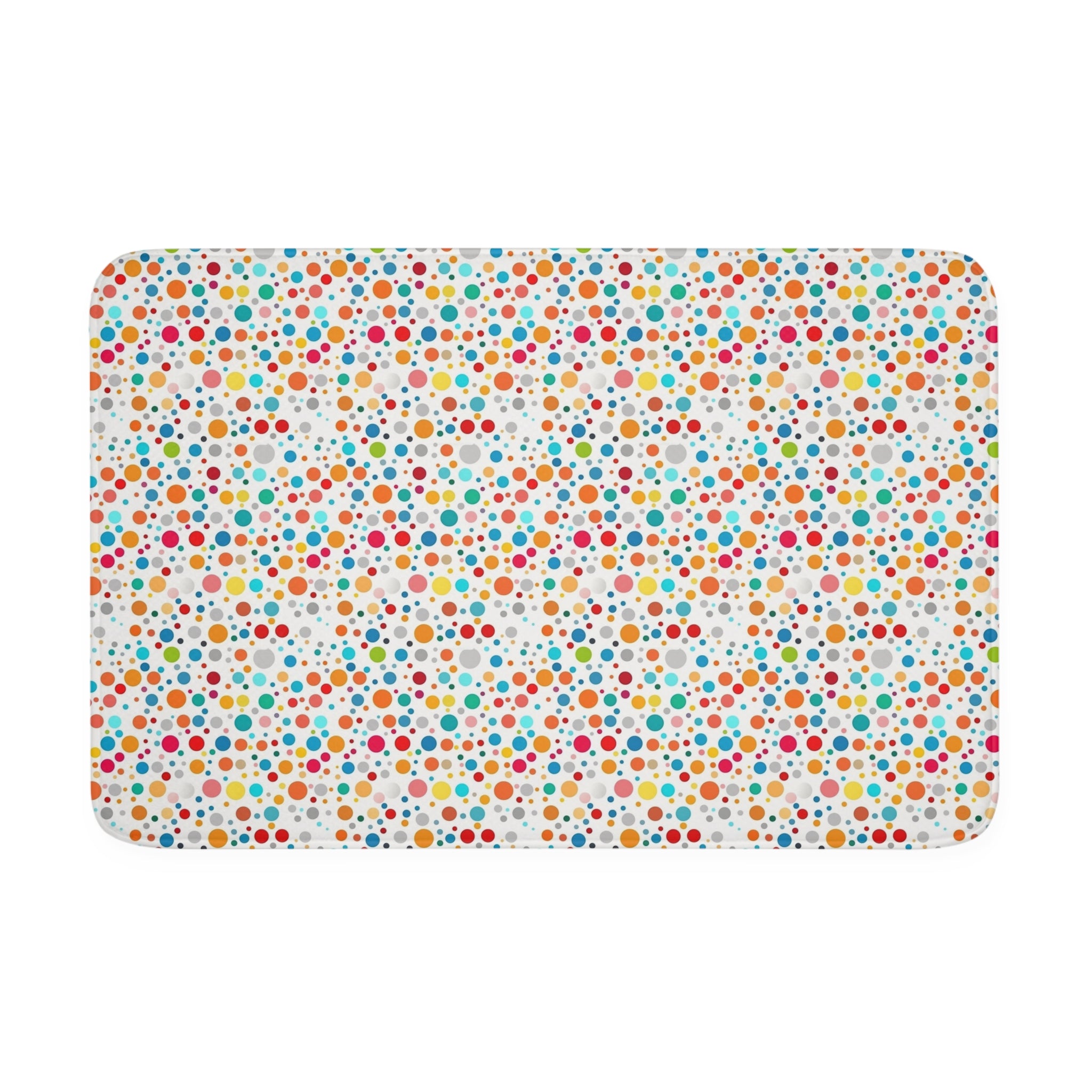 Memory Foam Bath Mat (AOP) - Seamless Polka Dots Designs