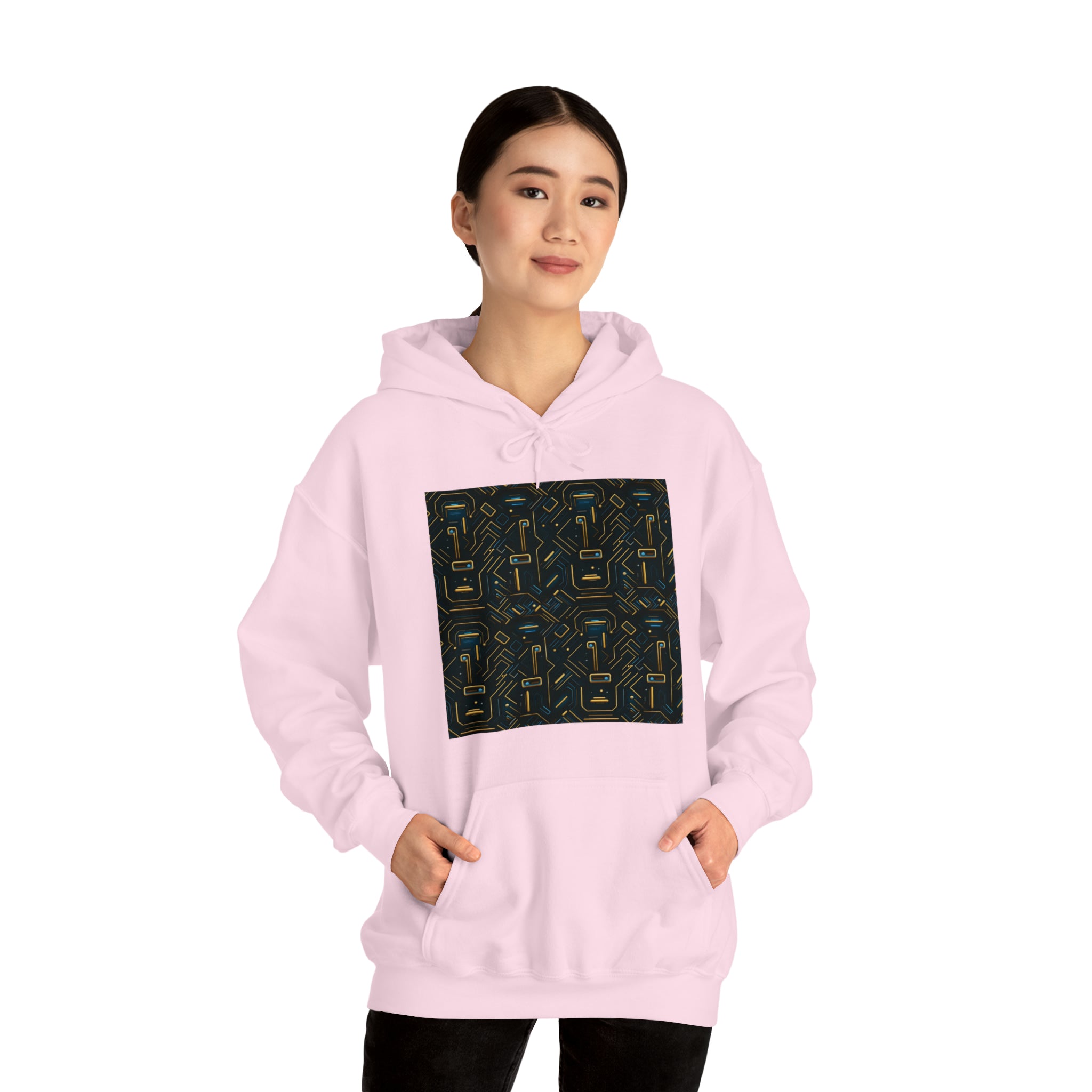 Unisex Heavy Blend™ Hooded Sweatshirt - Abstract Neon Designs 05