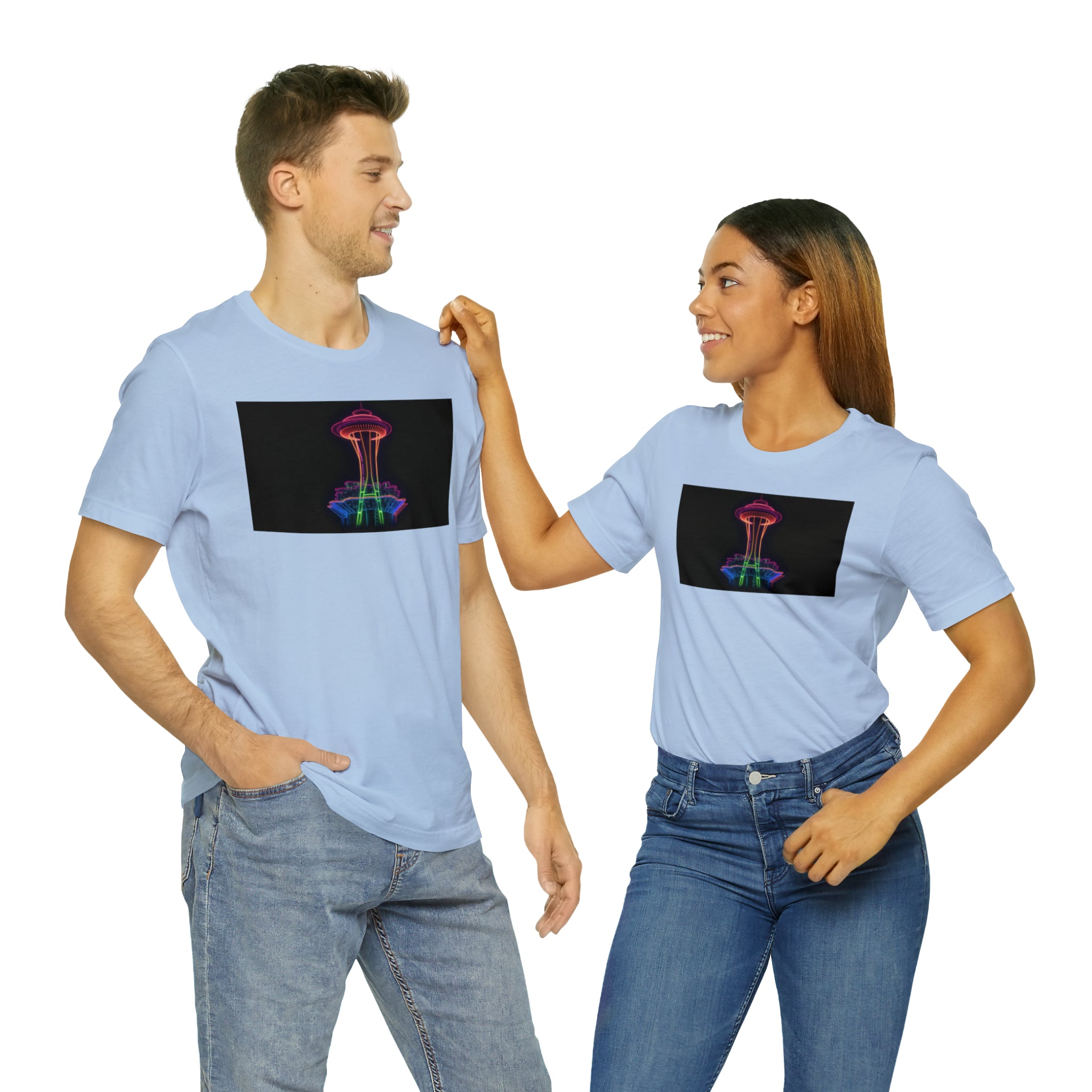 Unisex Jersey Short Sleeve Tee - Space Needle, Seattle, USA