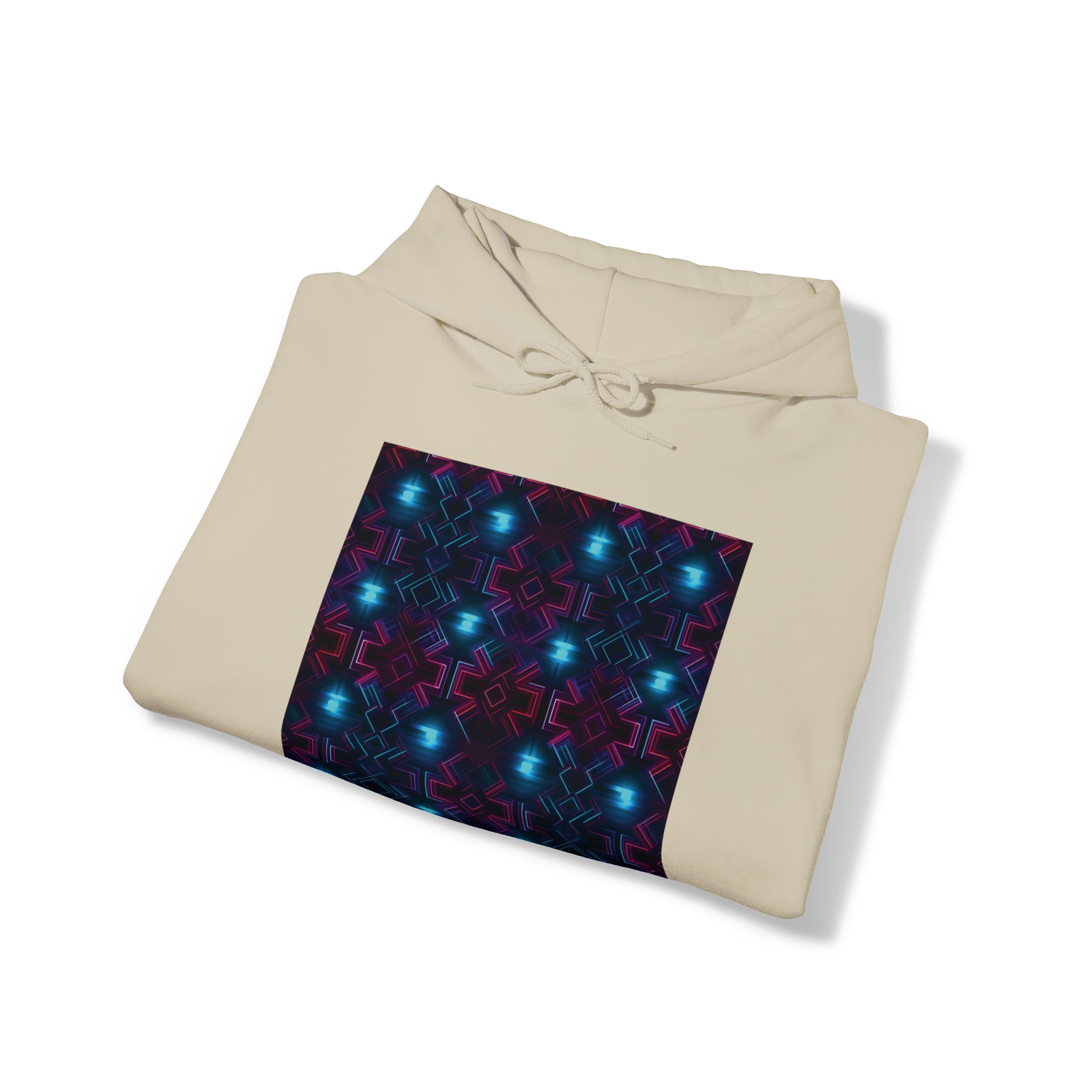 Unisex Heavy Blend™ Hooded Sweatshirt - Abstract Neon Designs 01