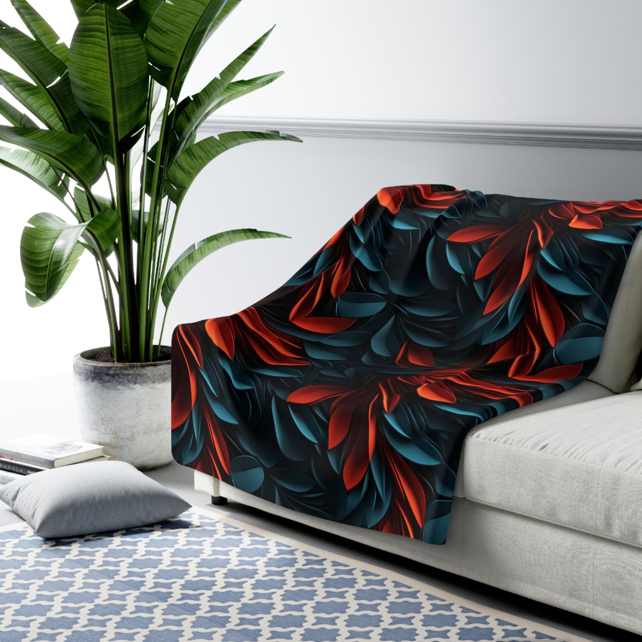 Sherpa Fleece Blanket (AOP) - Seamless Designs 23