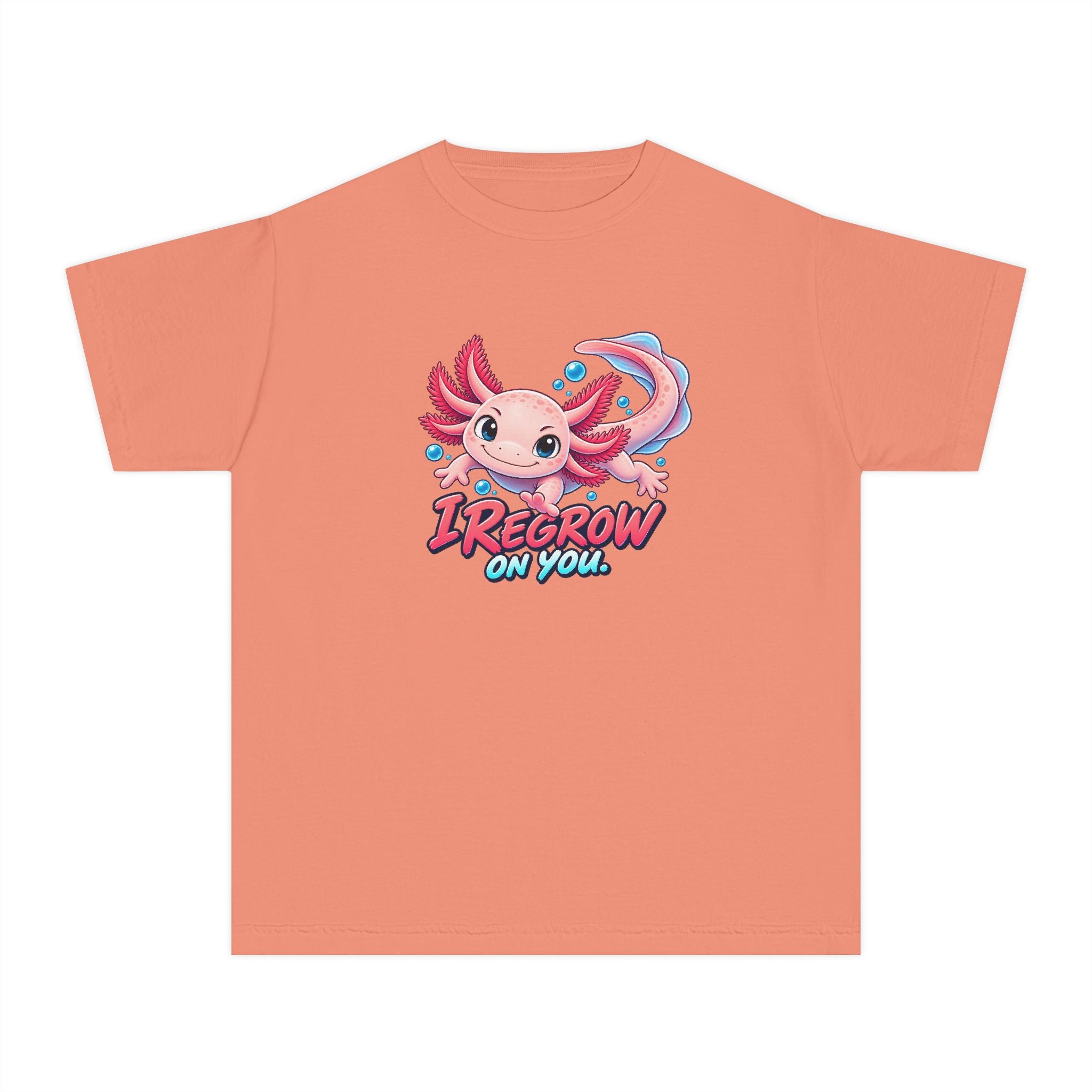 Youth Midweight Cotton Tee - Axolotl