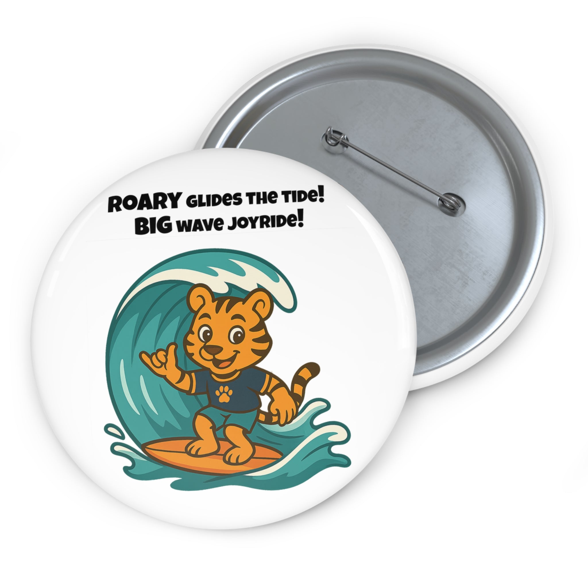 Roary Pin Buttons - Surf Time
