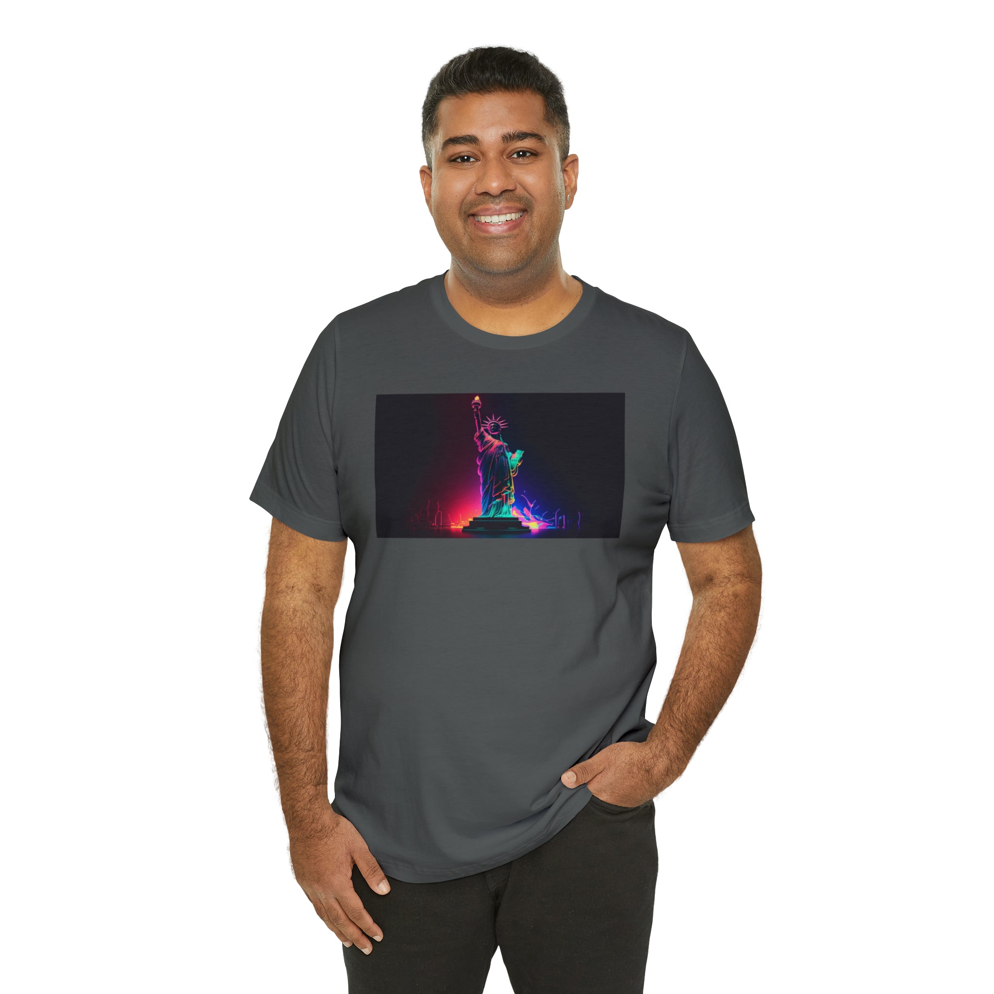 Unisex Jersey Short Sleeve Tee - Statue of Liberty, New York, USA