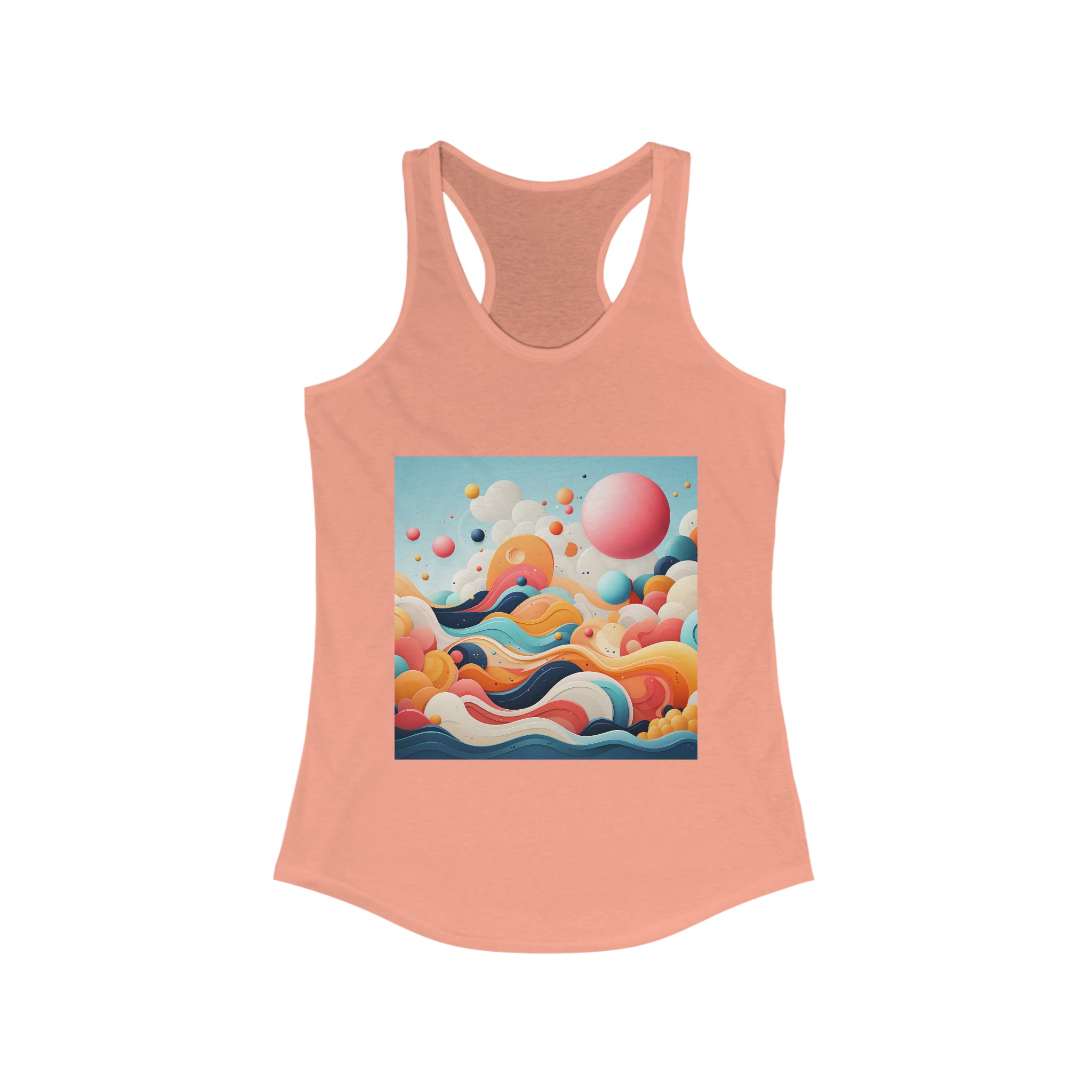 Women's Ideal Racerback Tank - Vector Art Design 29