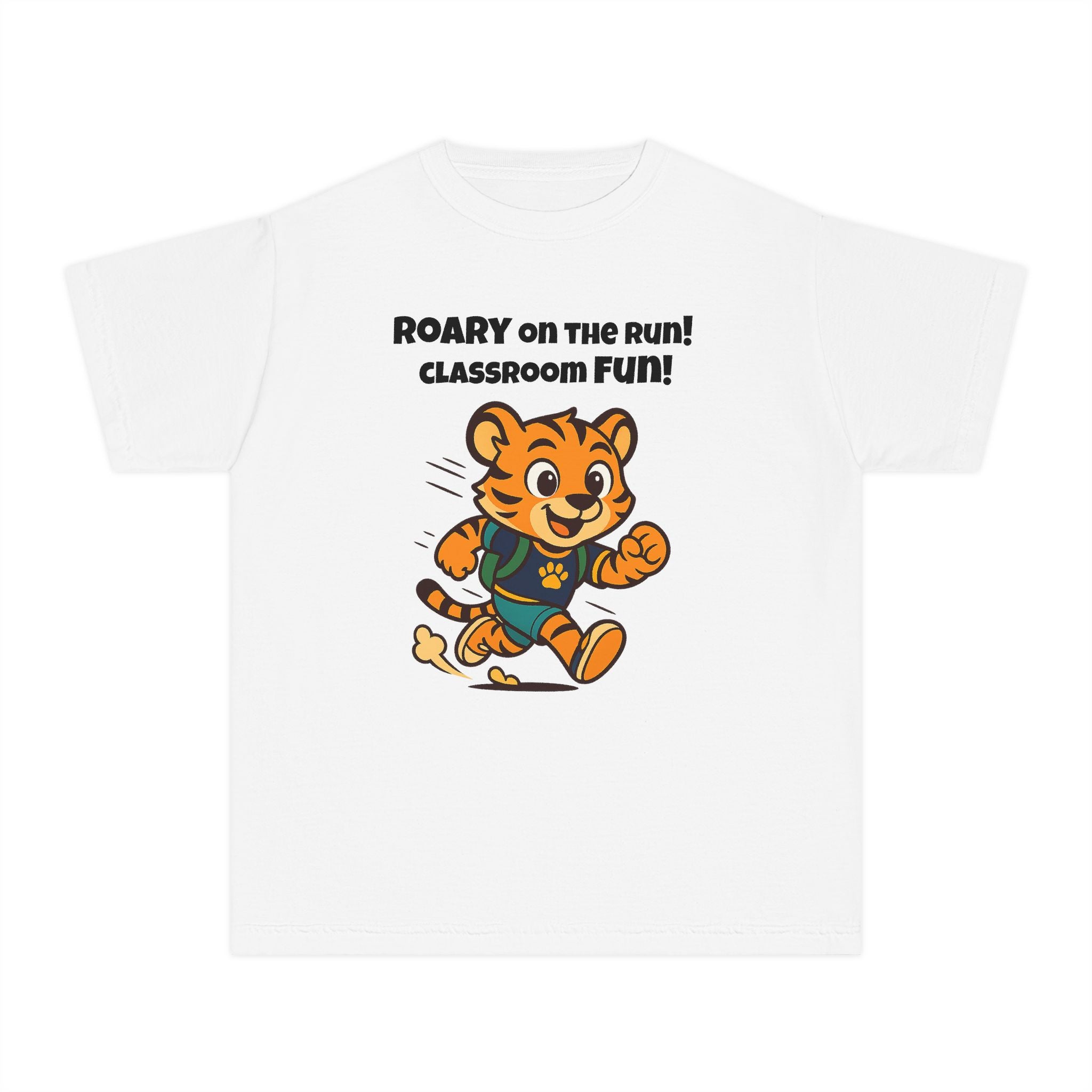 Youth Midweight Cotton Tee - Roary's Dash to School