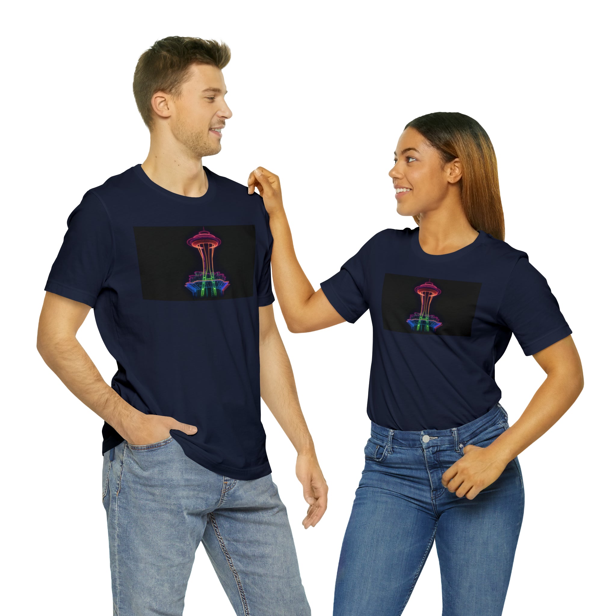 Unisex Jersey Short Sleeve Tee - Space Needle, Seattle, USA