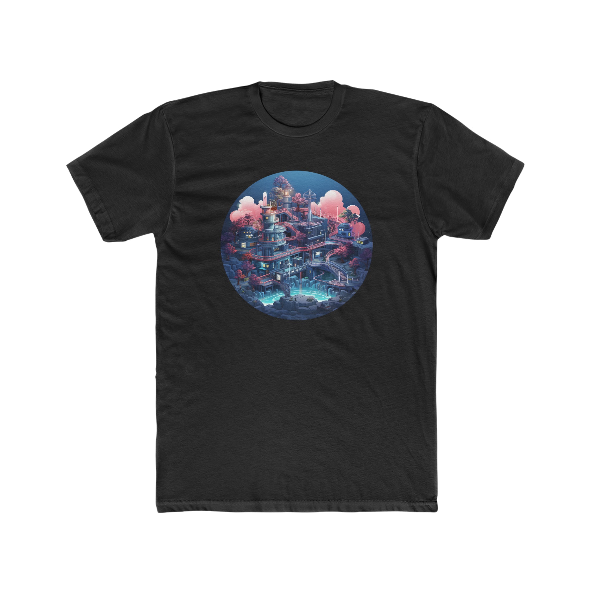 Men's Cotton Crew Tee - Isometric Designs 07