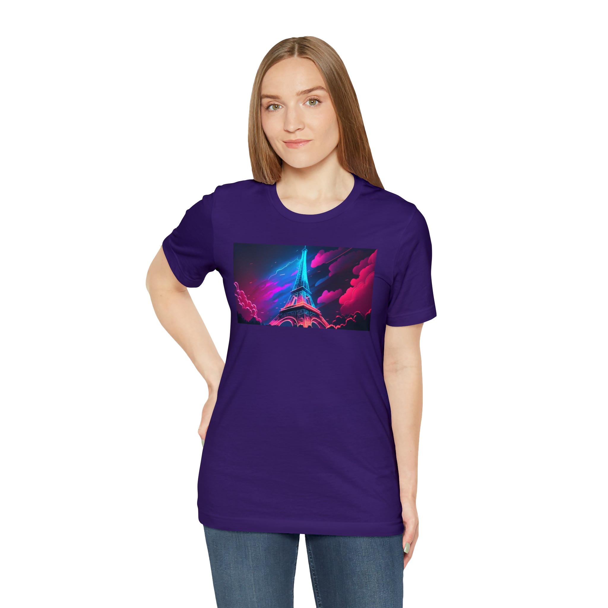 Unisex Jersey Short Sleeve Tee - Eiffel Tower, France