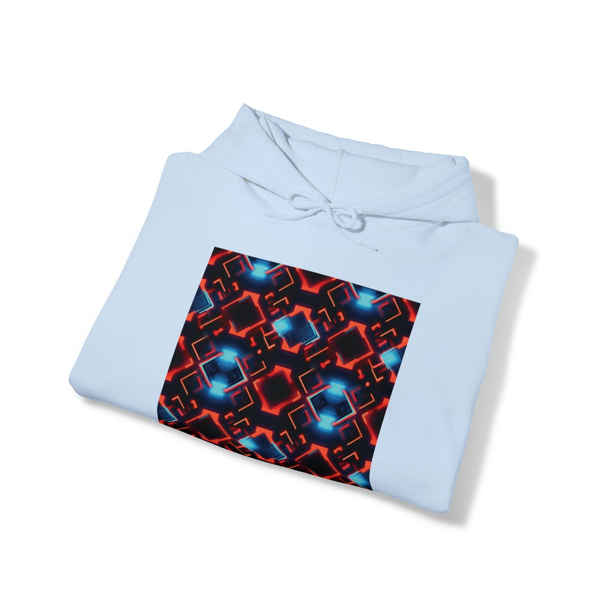 Unisex Heavy Blend™ Hooded Sweatshirt - Abstract Neon Designs 07