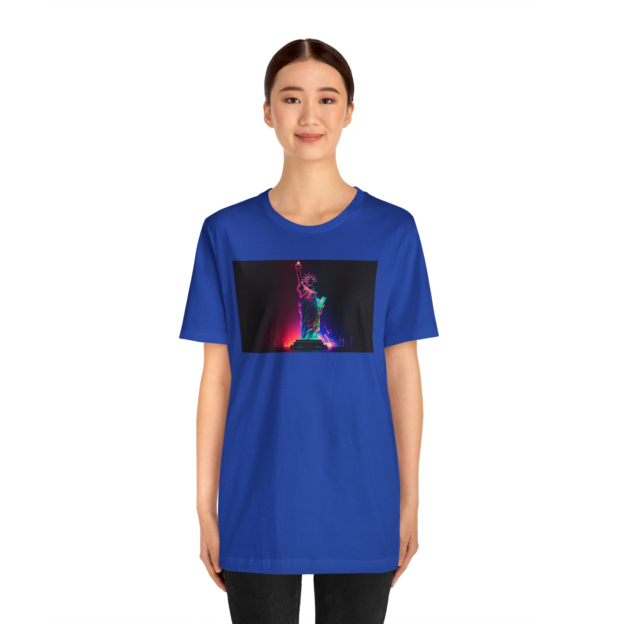 Unisex Jersey Short Sleeve Tee - Statue of Liberty, New York, USA