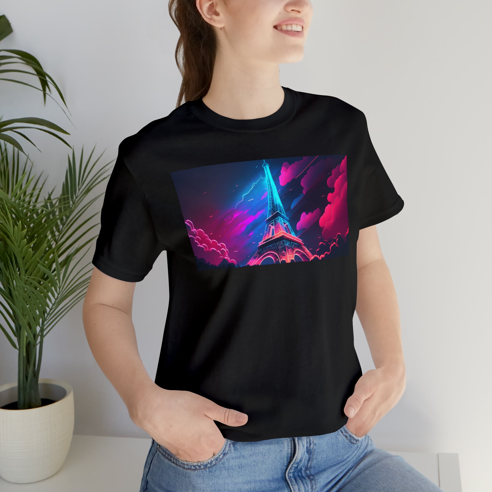 Unisex Jersey Short Sleeve Tee - Eiffel Tower, France