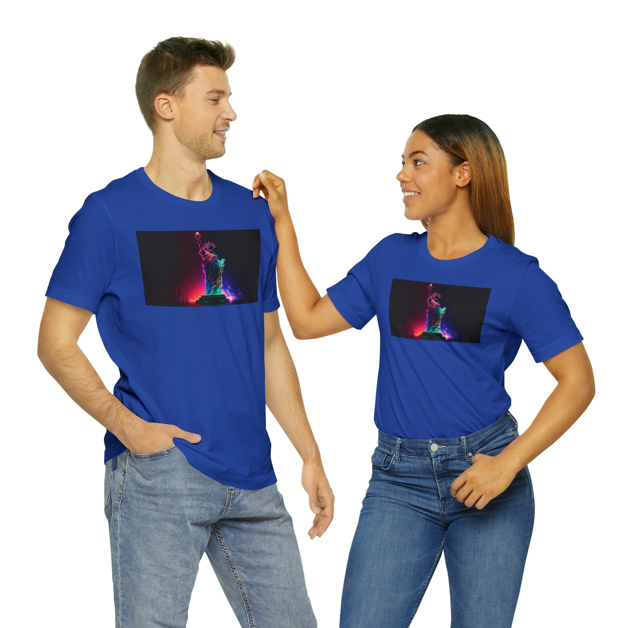 Unisex Jersey Short Sleeve Tee - Statue of Liberty, New York, USA
