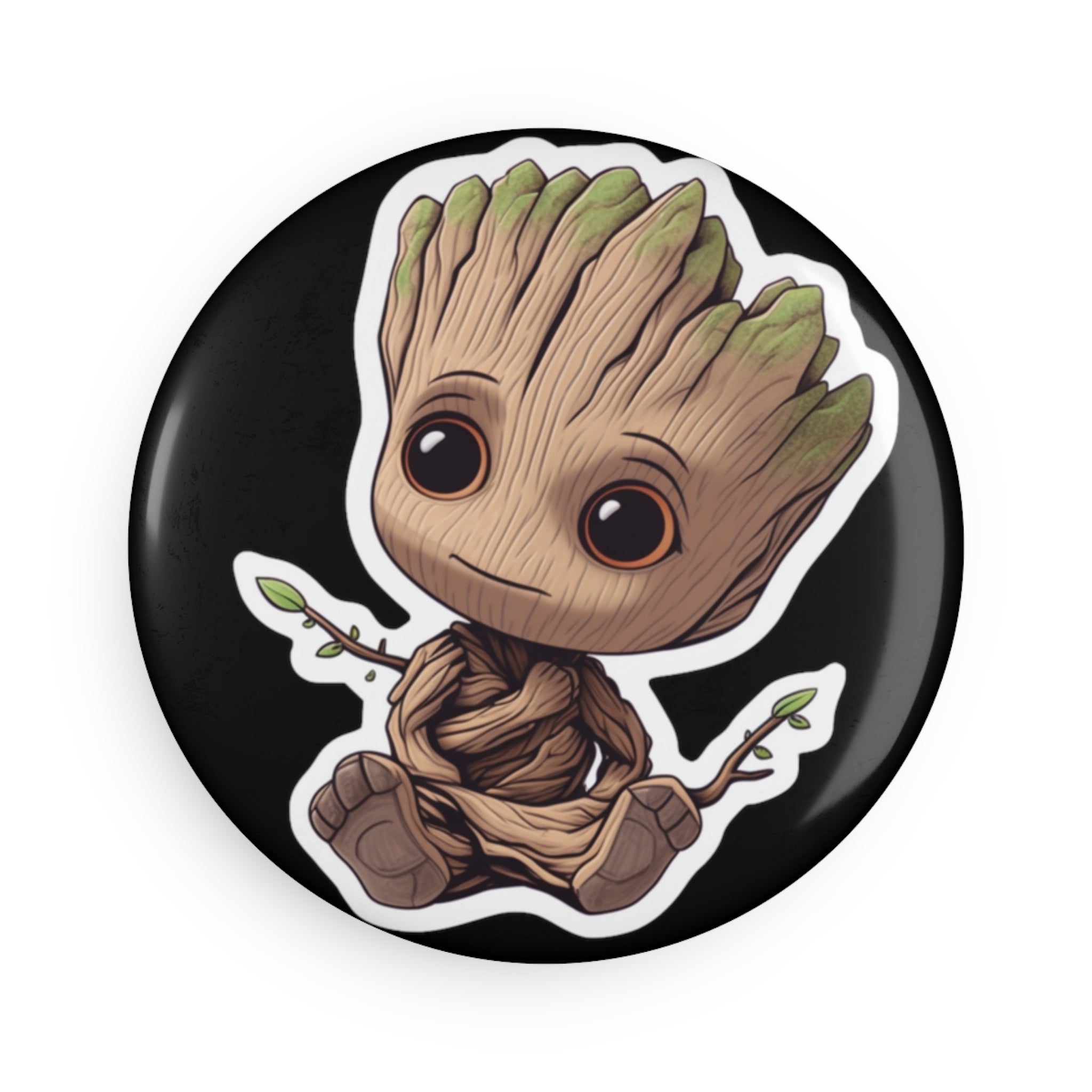 Button Magnet, Round (1 & 10 pcs) - Baby Groot 04