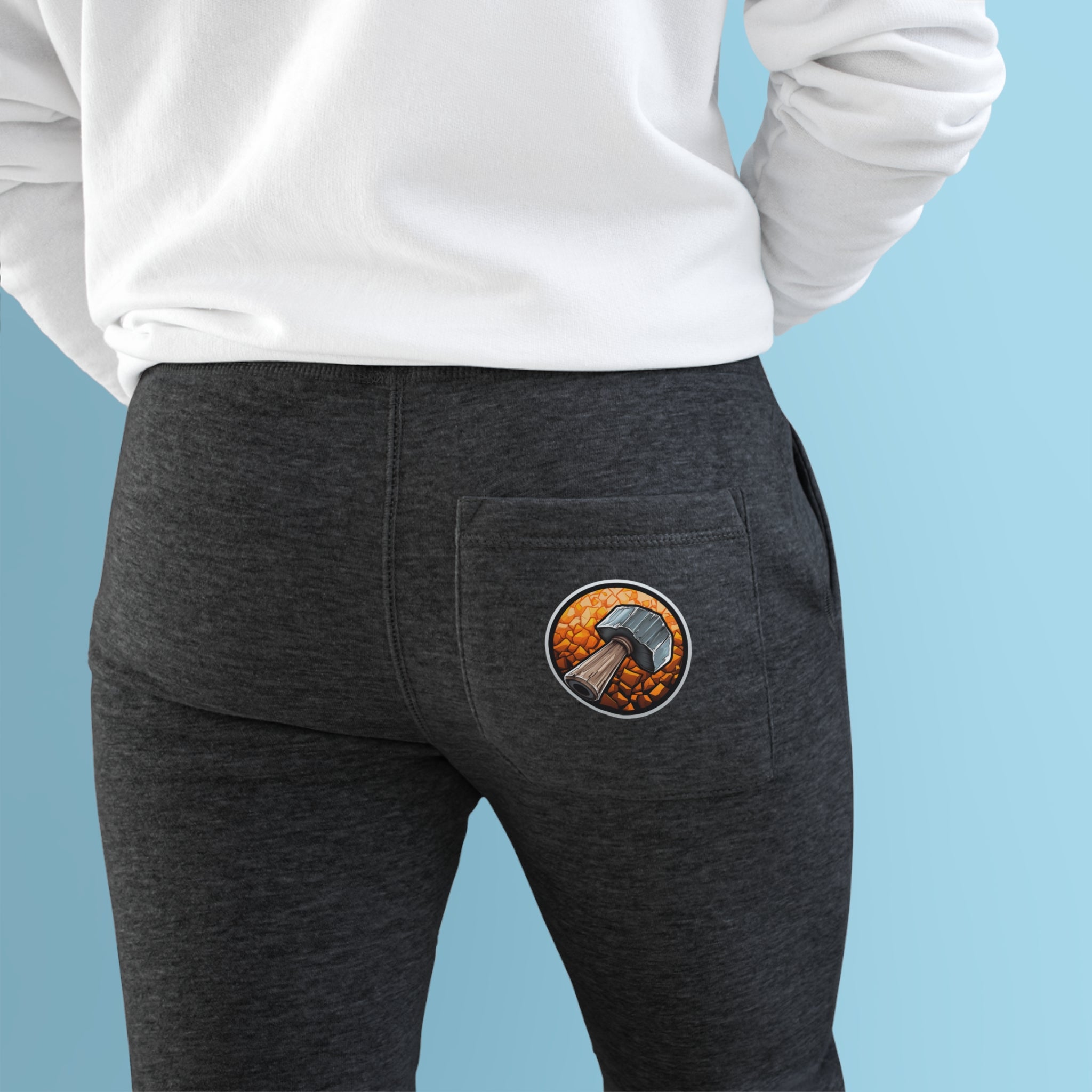 Premium Fleece Joggers - Hammer Design 01