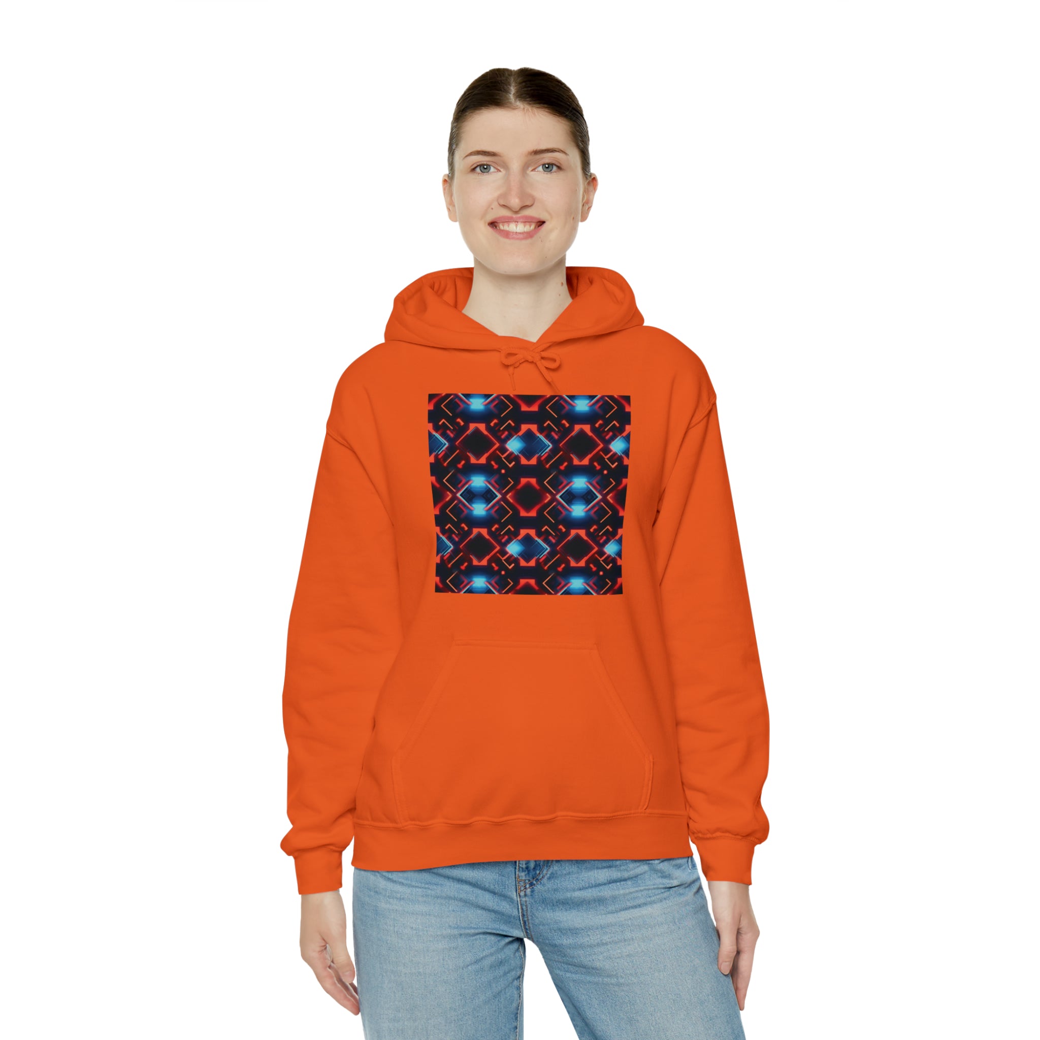 Unisex Heavy Blend™ Hooded Sweatshirt - Abstract Neon Designs 07