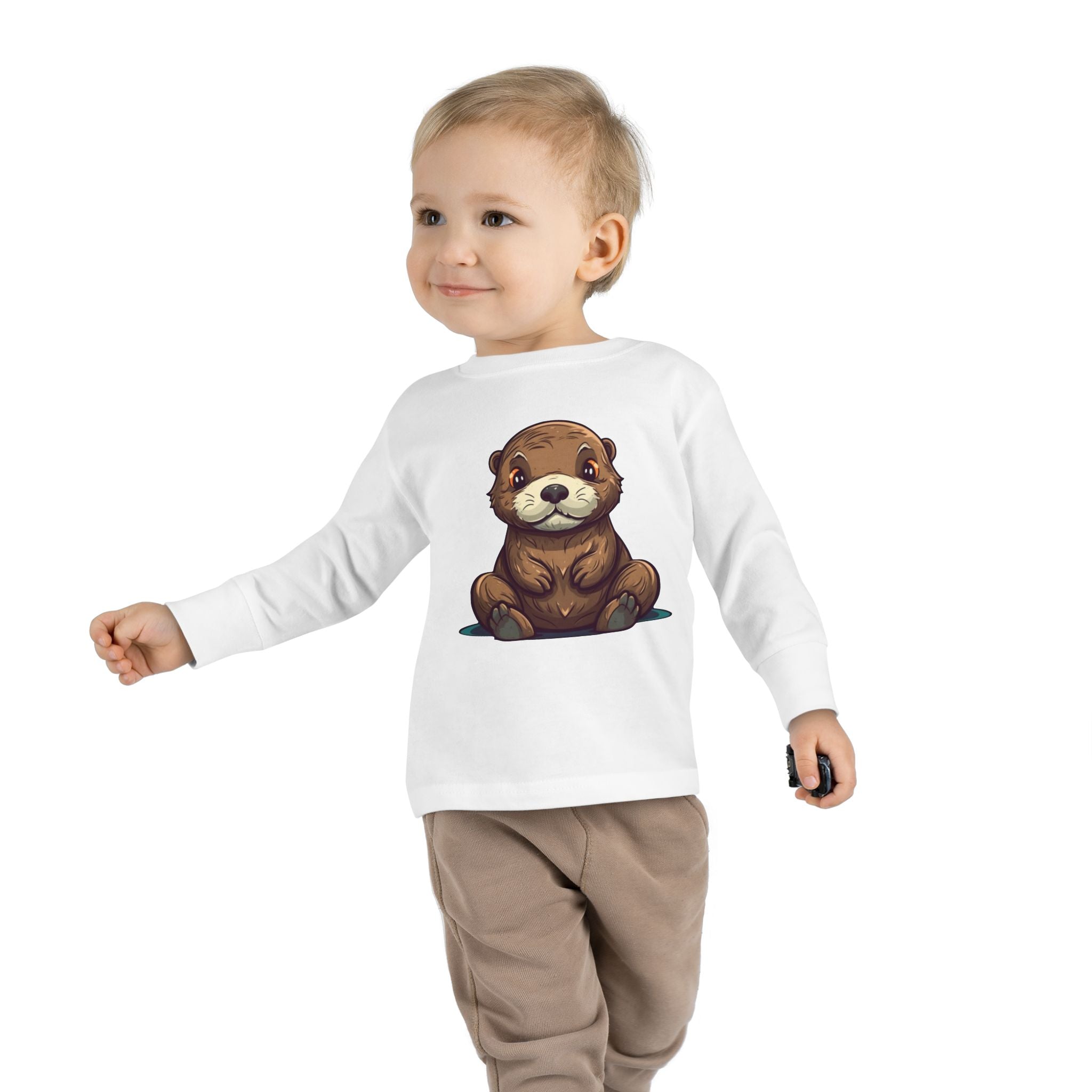 Toddler Long Sleeve Tee - Sea Otter Pup
