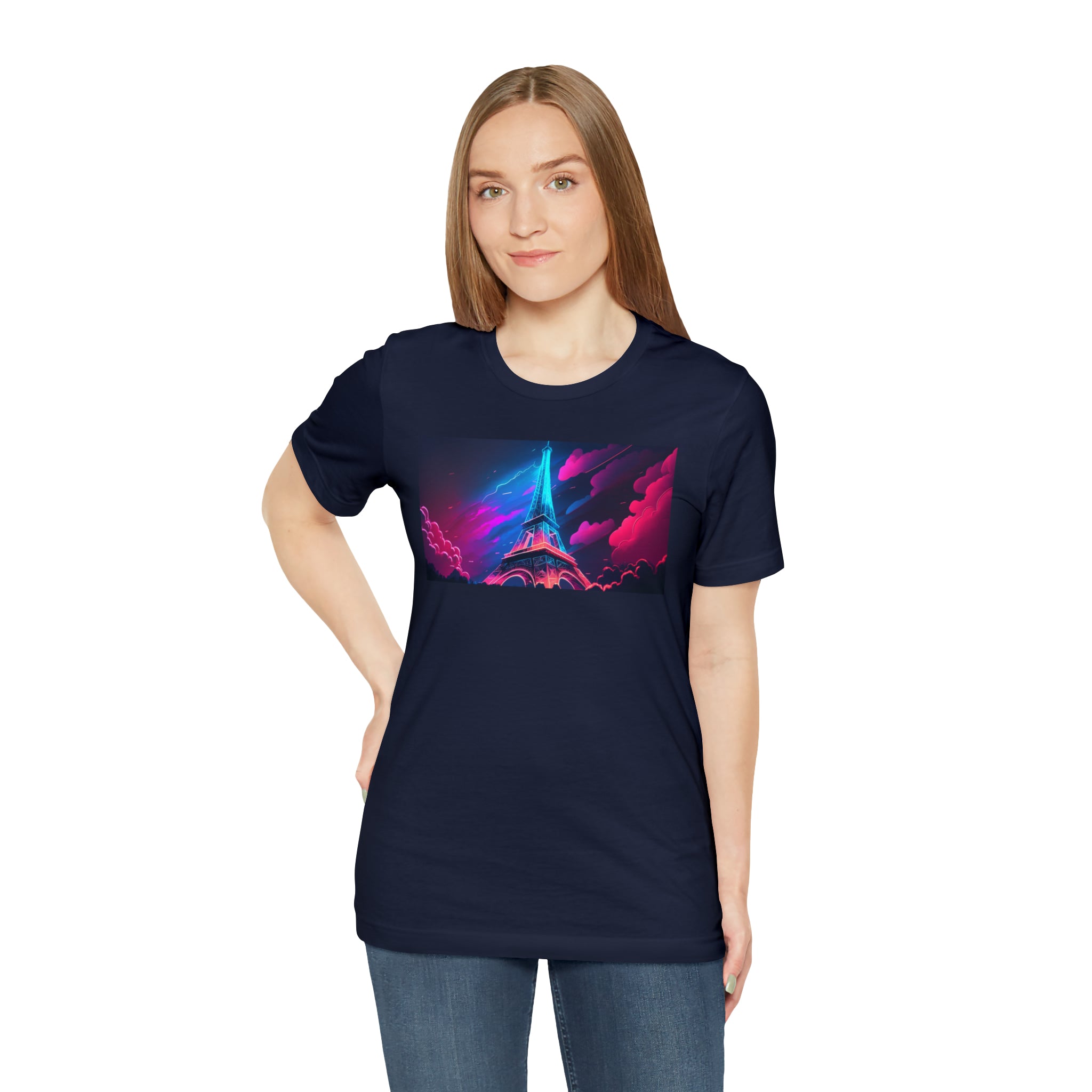 Unisex Jersey Short Sleeve Tee - Eiffel Tower, France