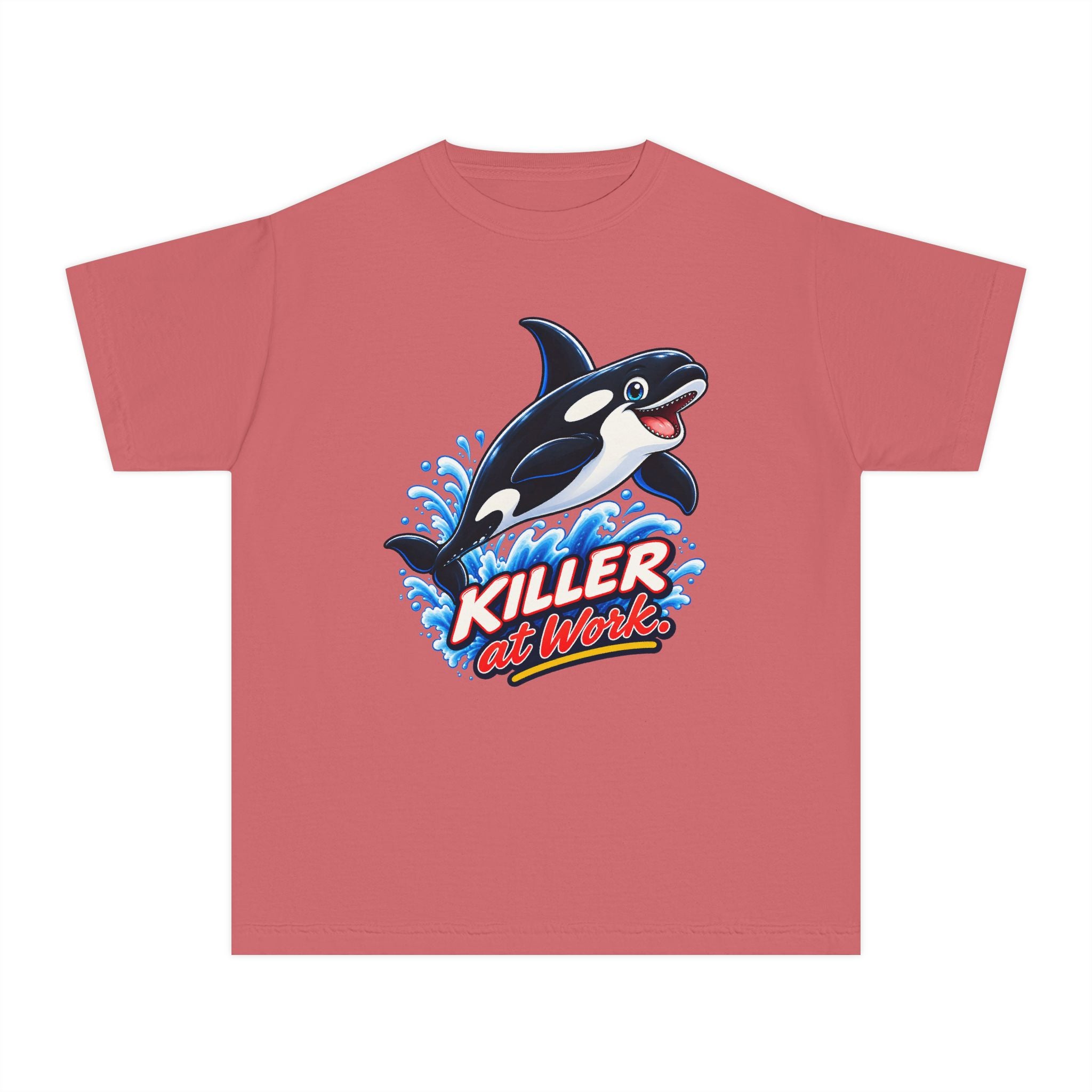 Youth Midweight Cotton Tee - Orca at Work