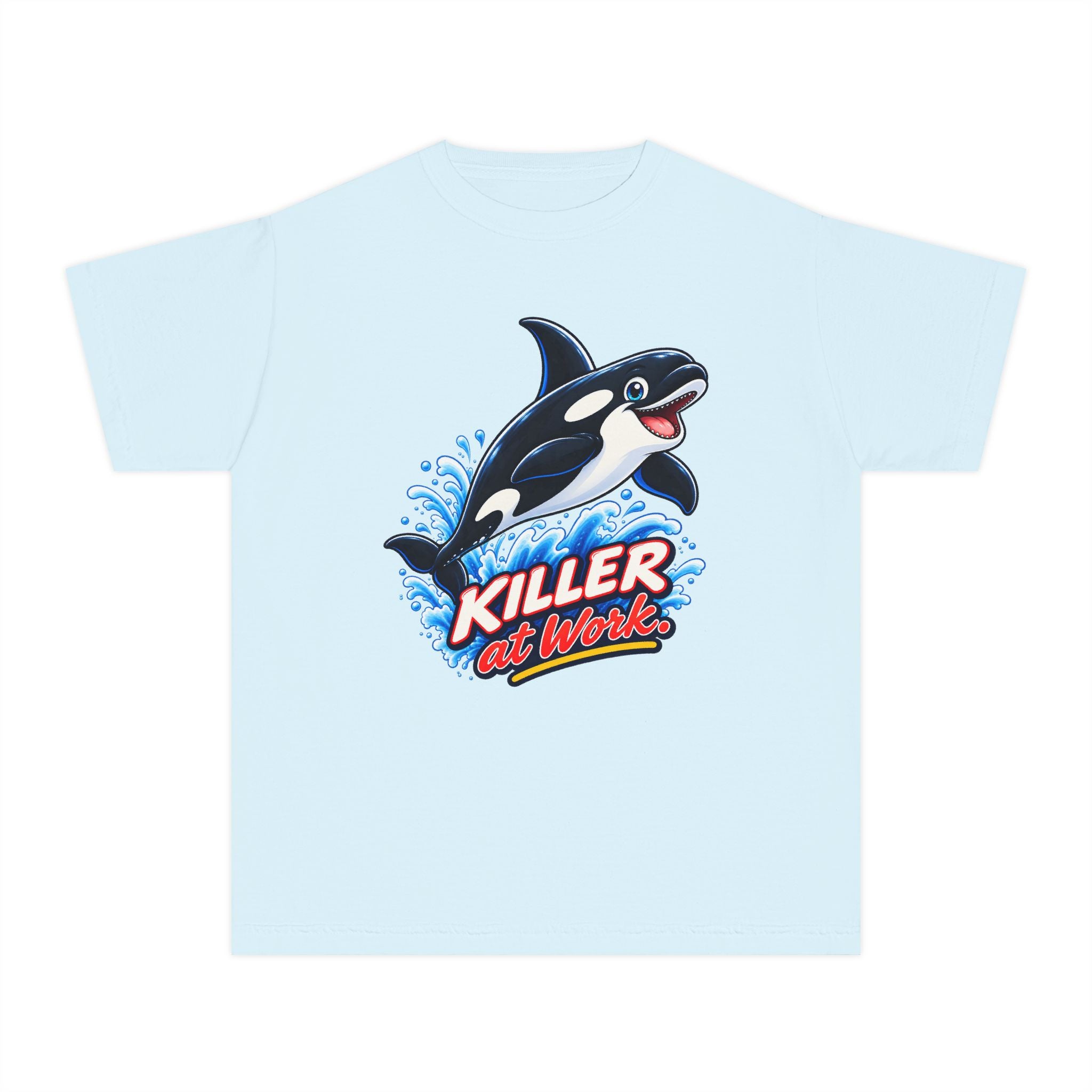 Youth Midweight Cotton Tee - Orca at Work