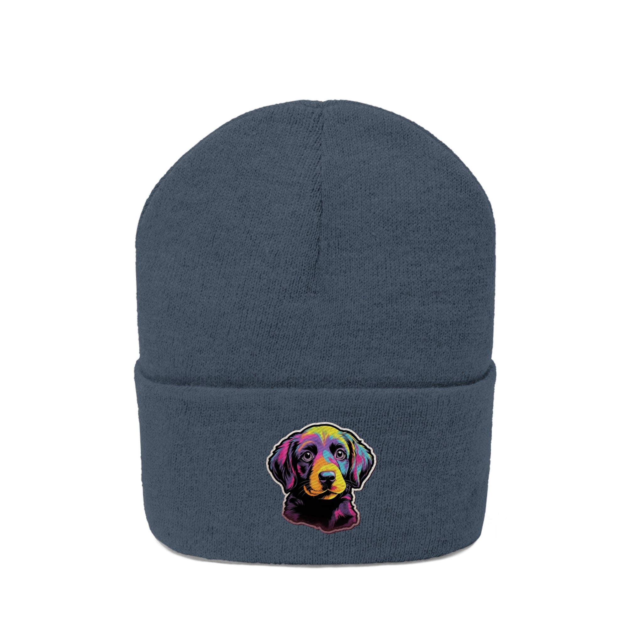 Knit Beanie - Puppy Pop Art 03