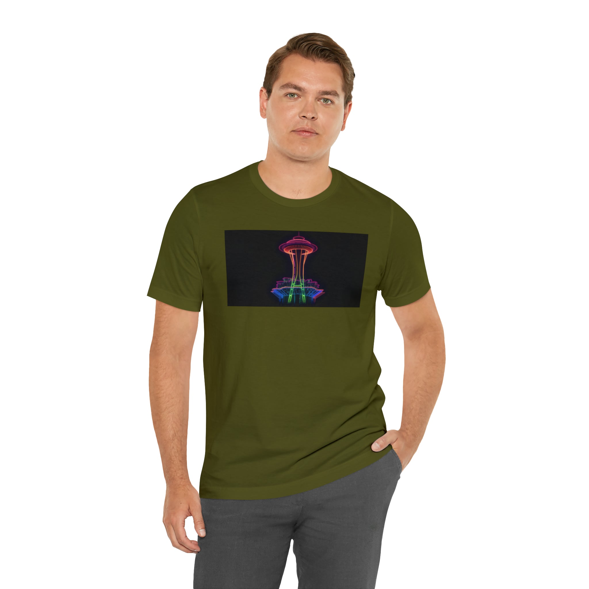 Unisex Jersey Short Sleeve Tee - Space Needle, Seattle, USA