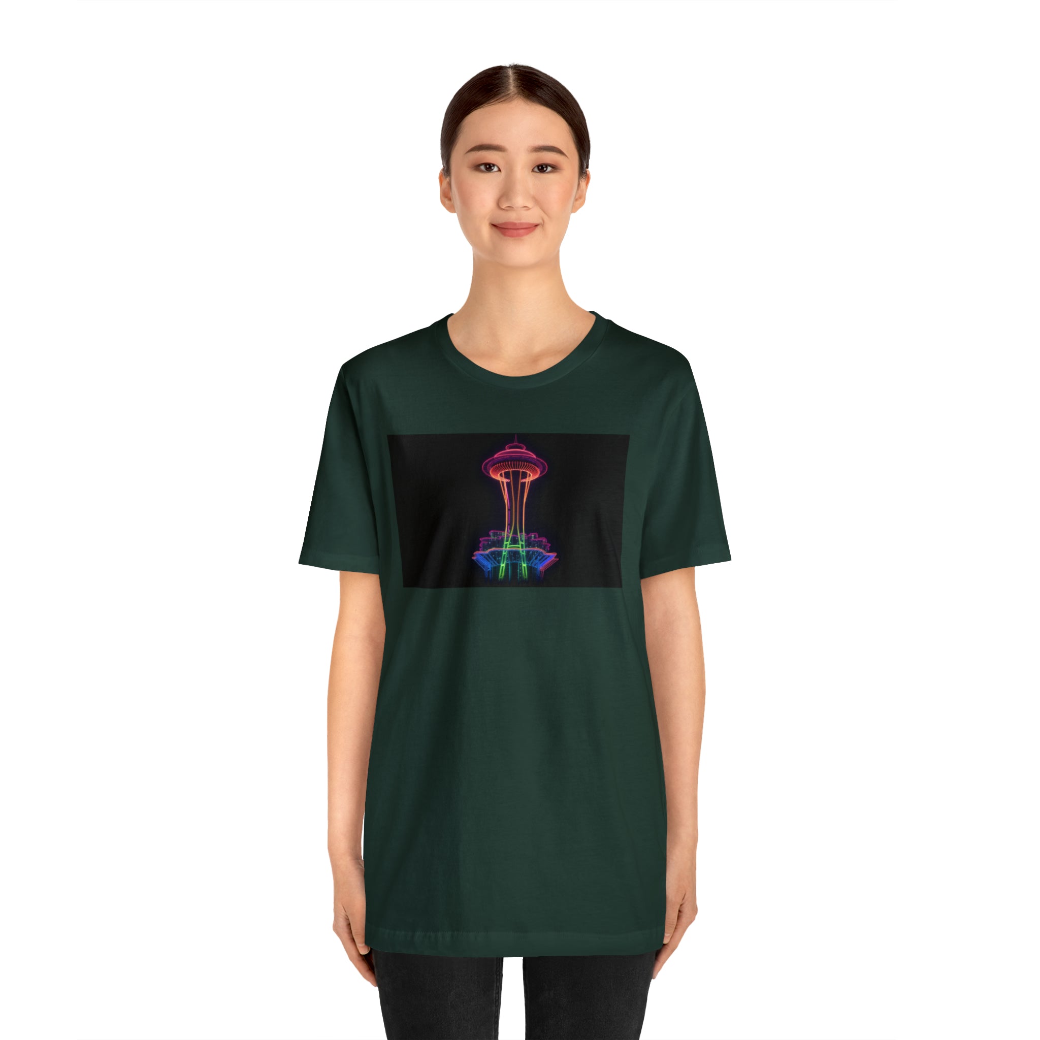 Unisex Jersey Short Sleeve Tee - Space Needle, Seattle, USA