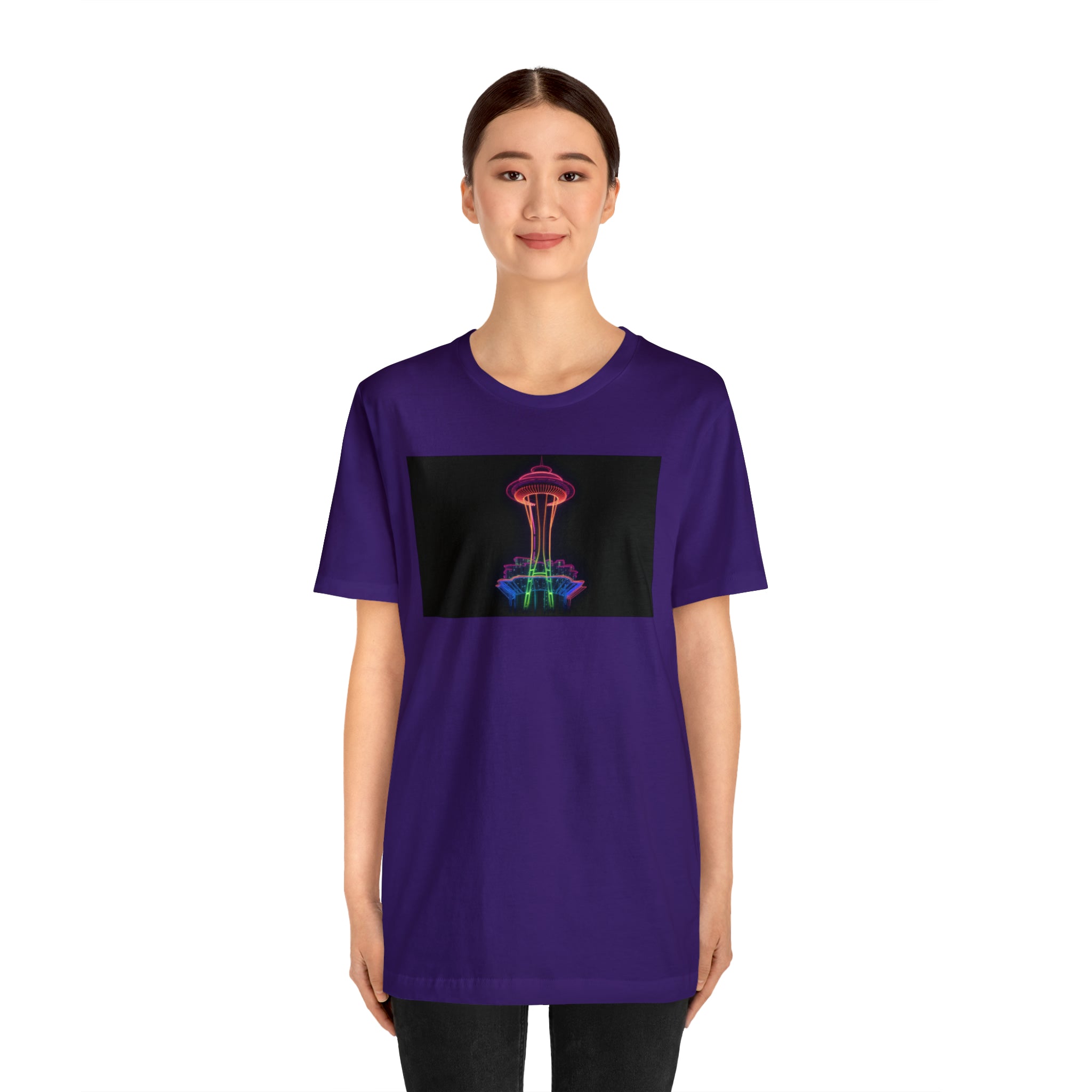 Unisex Jersey Short Sleeve Tee - Space Needle, Seattle, USA