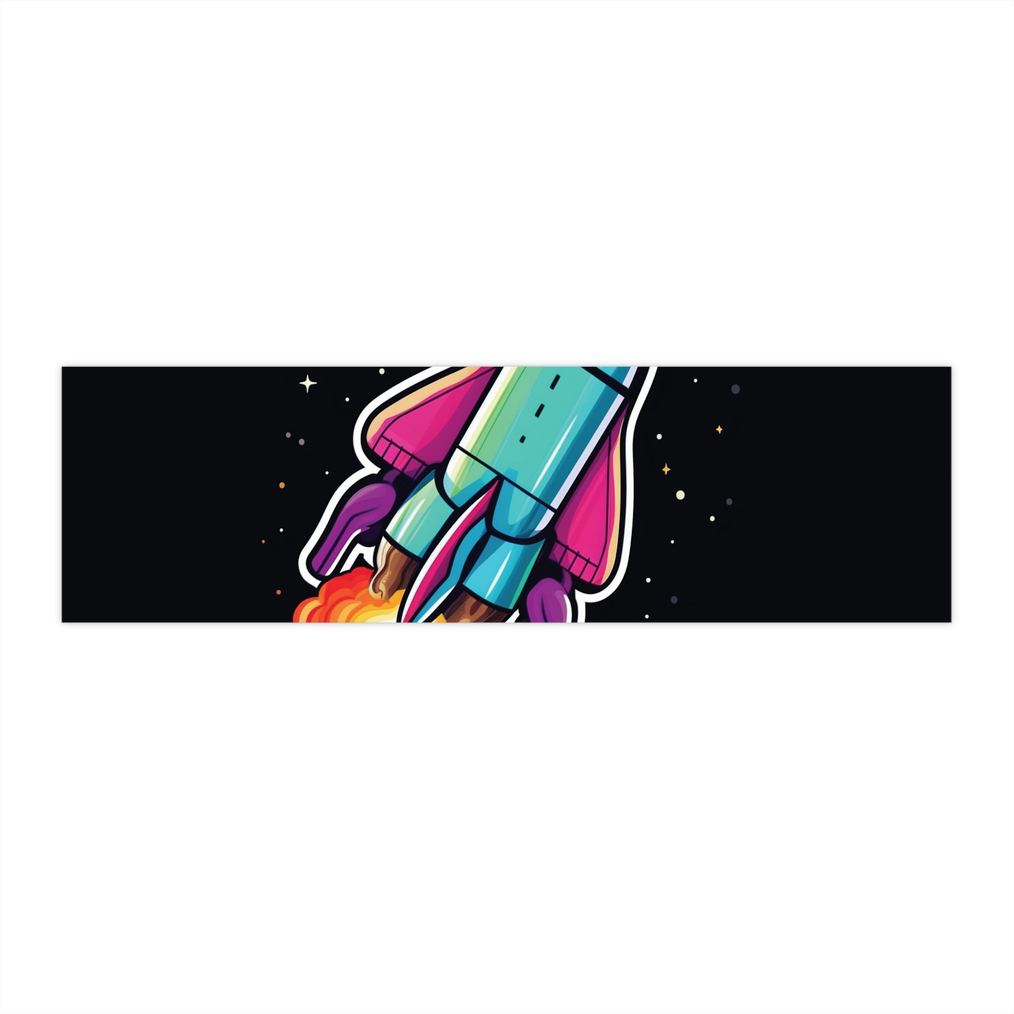 Bumper Stickers - Pop Art Designs, Spaceship 07