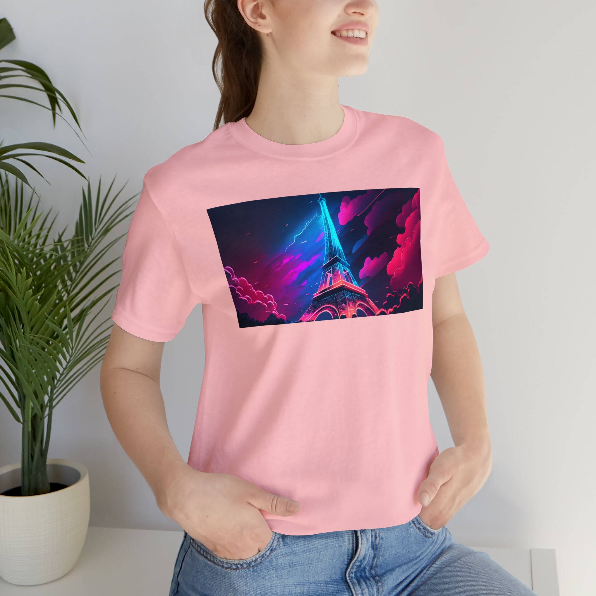 Unisex Jersey Short Sleeve Tee - Eiffel Tower, France