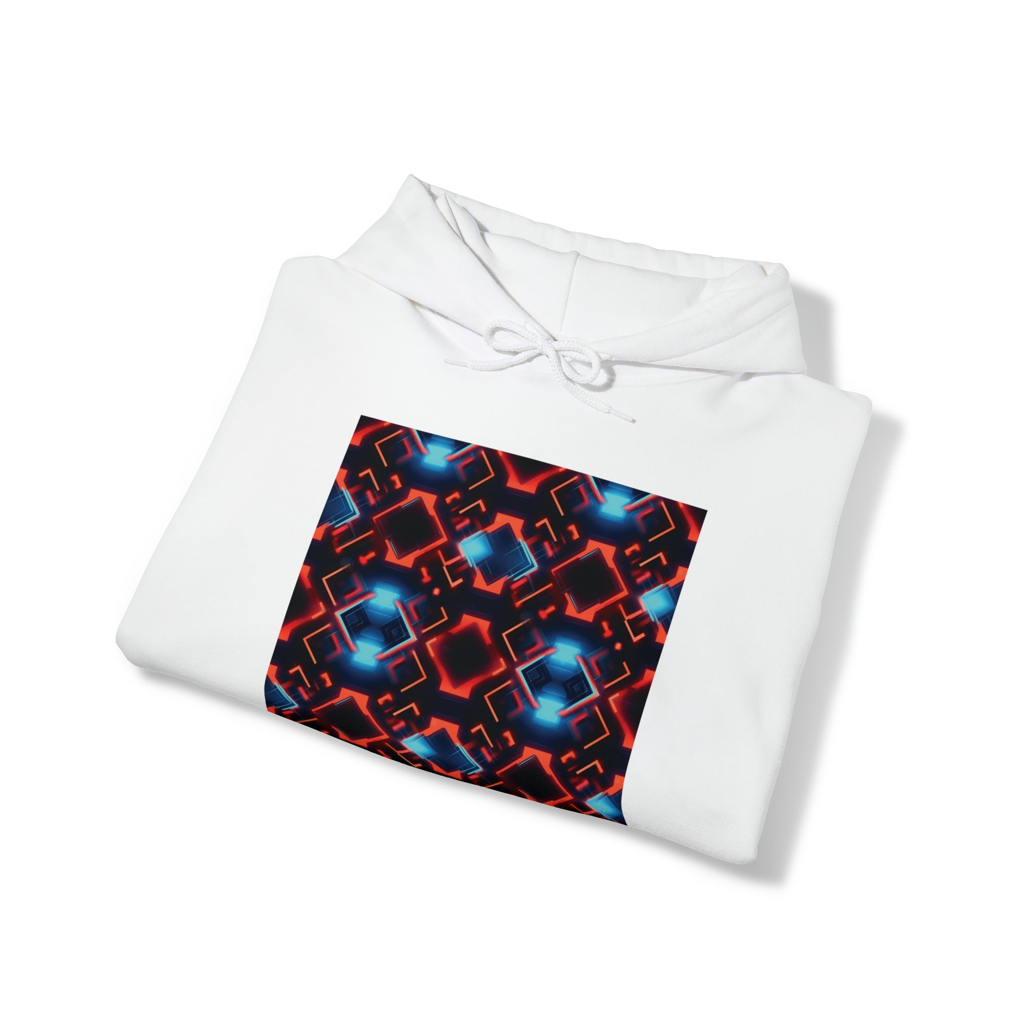 Unisex Heavy Blend™ Hooded Sweatshirt - Abstract Neon Designs 07