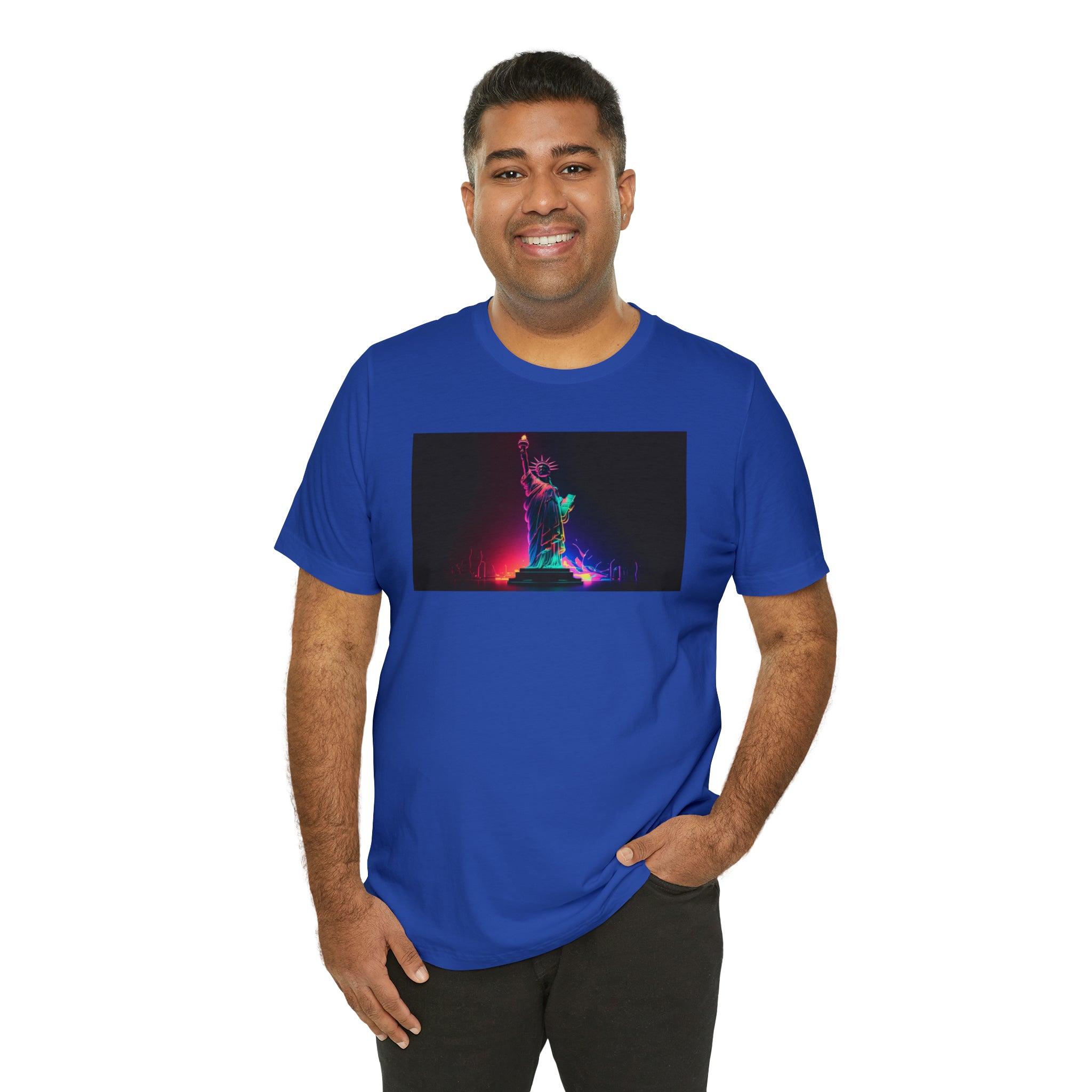 Unisex Jersey Short Sleeve Tee - Statue of Liberty, New York, USA