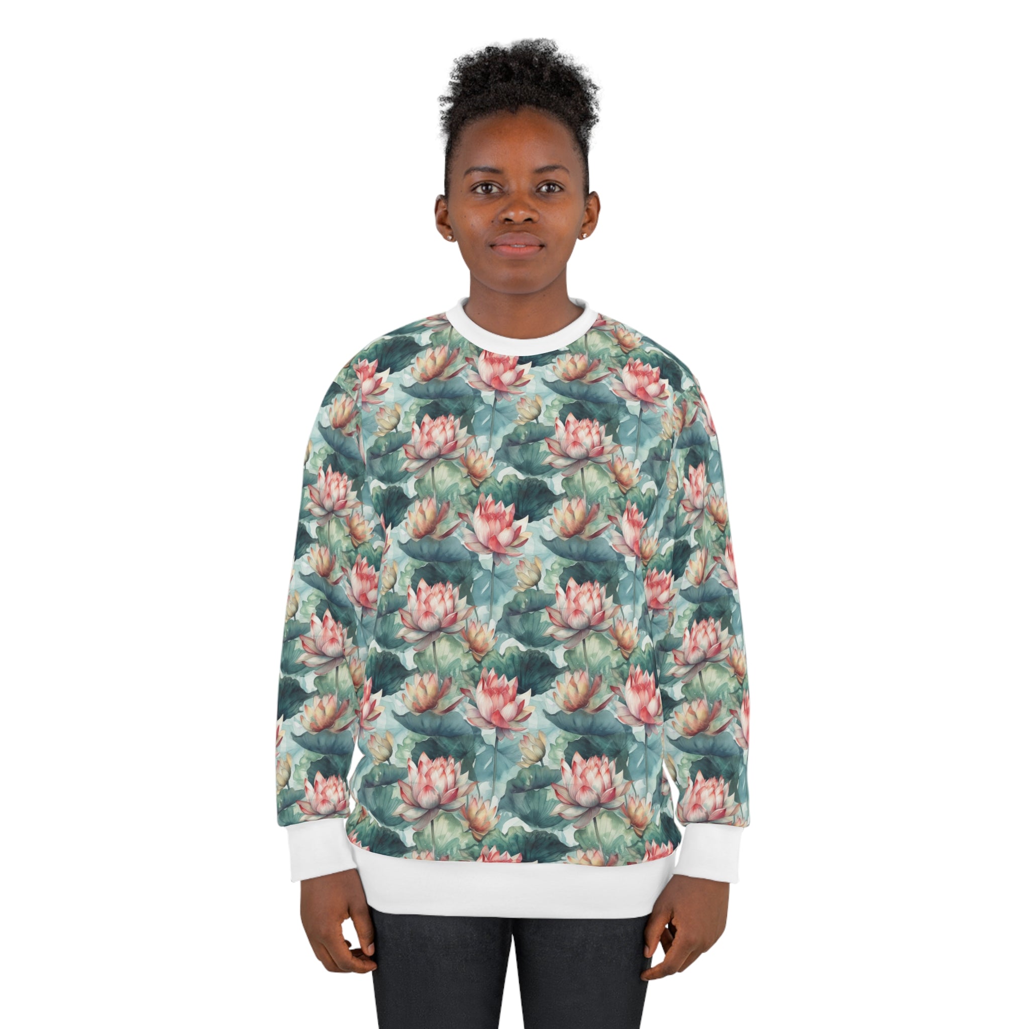 Unisex Sweatshirt (AOP) - Seamless Watercolor Designs 09