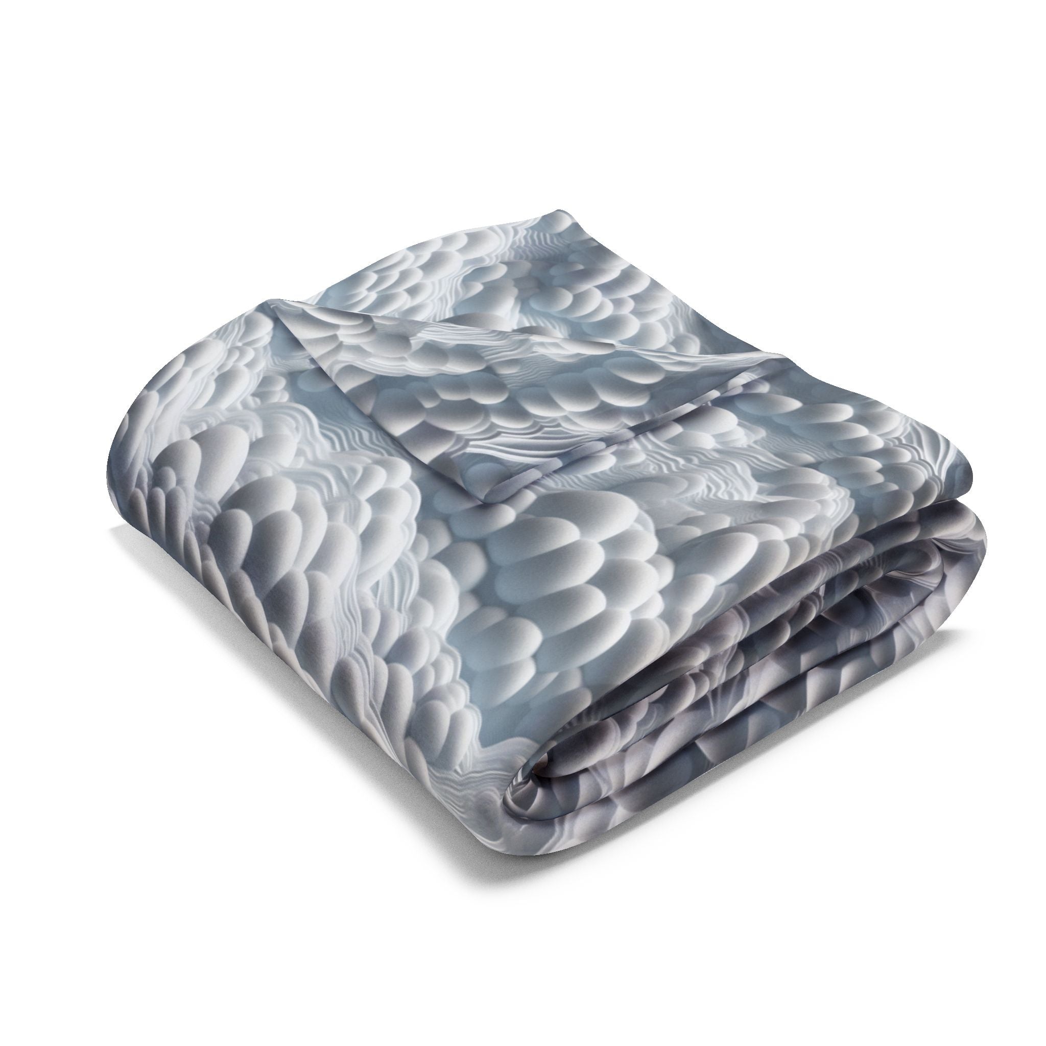 Arctic Fleece Blanket — Cozy Clouds Pattern