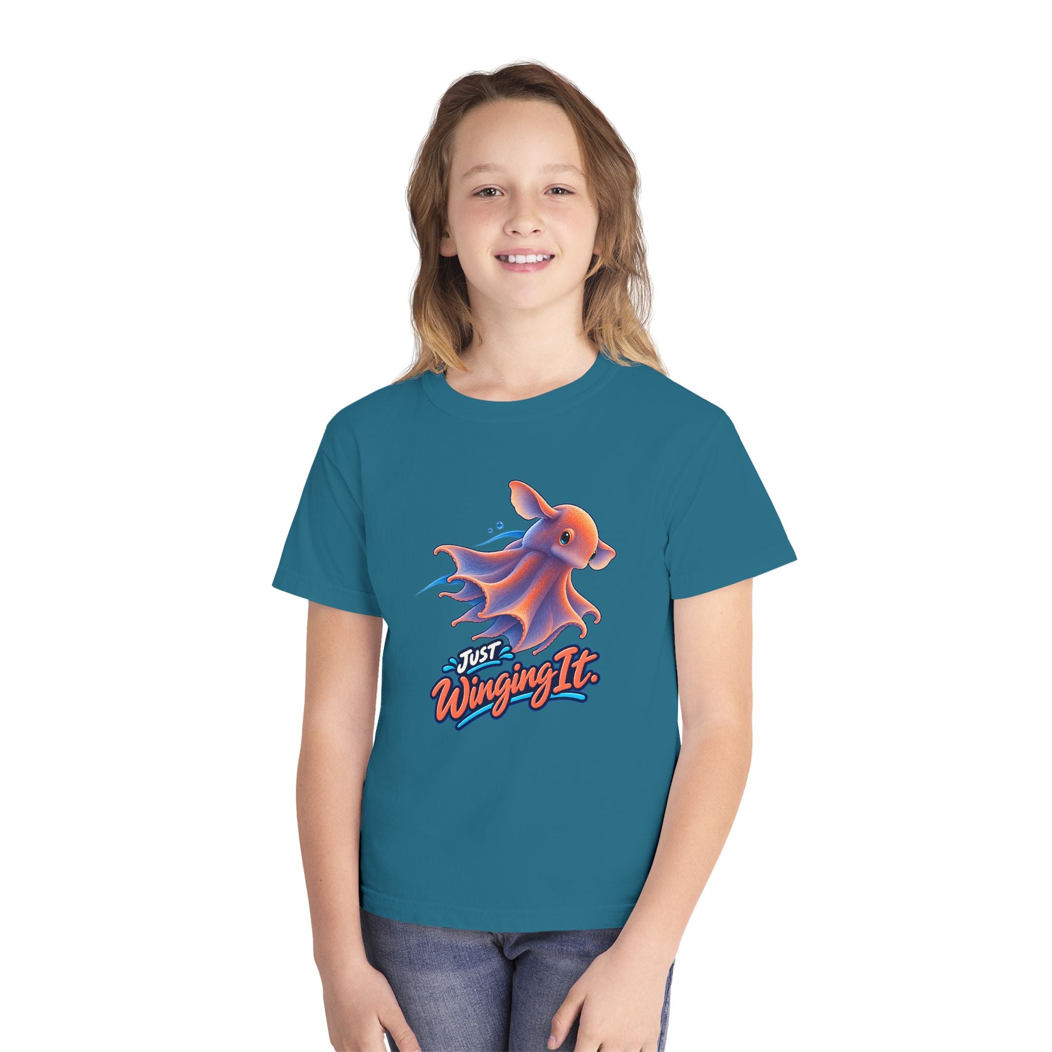 Youth Midweight Cotton Tee - Dumbo Octopus