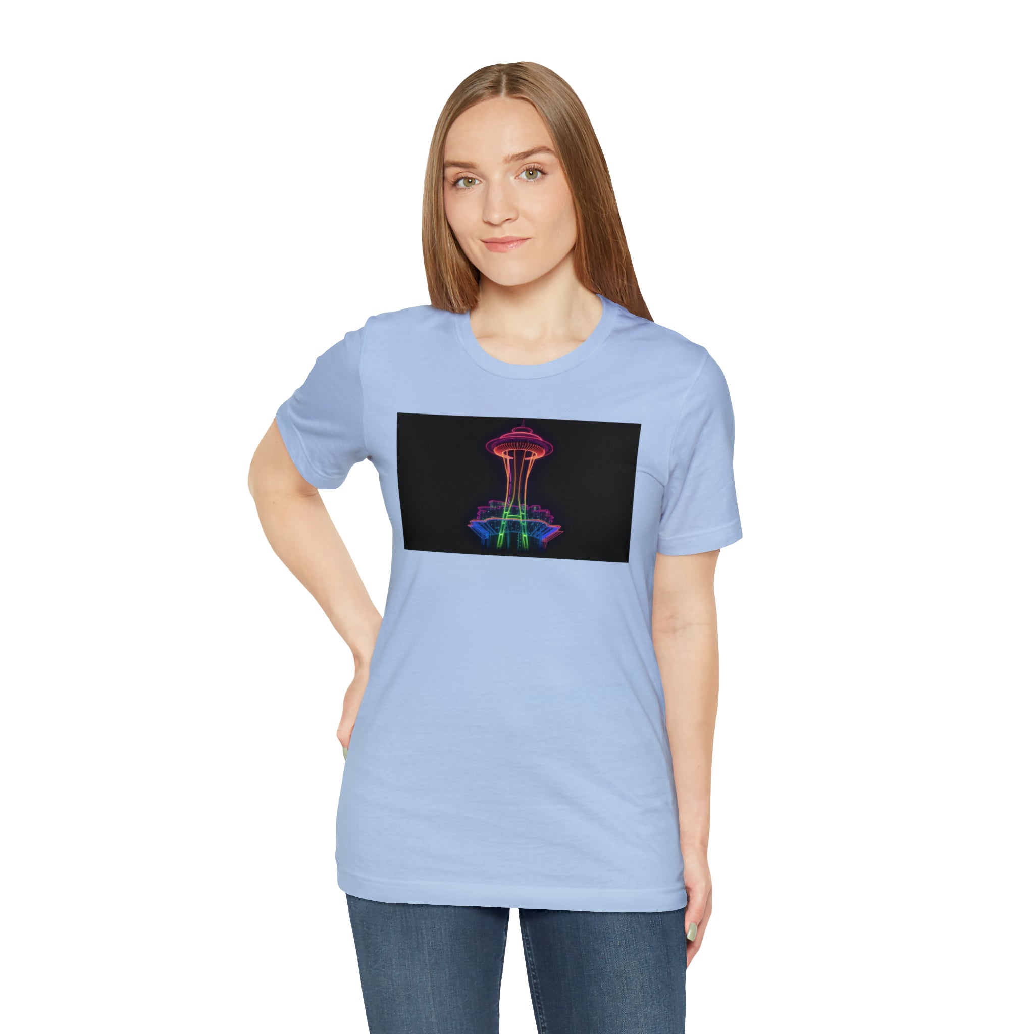 Unisex Jersey Short Sleeve Tee - Space Needle, Seattle, USA