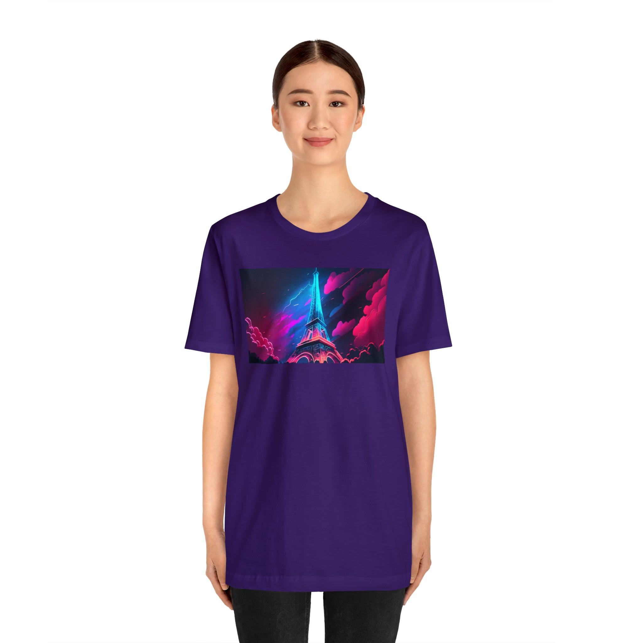 Unisex Jersey Short Sleeve Tee - Eiffel Tower, France