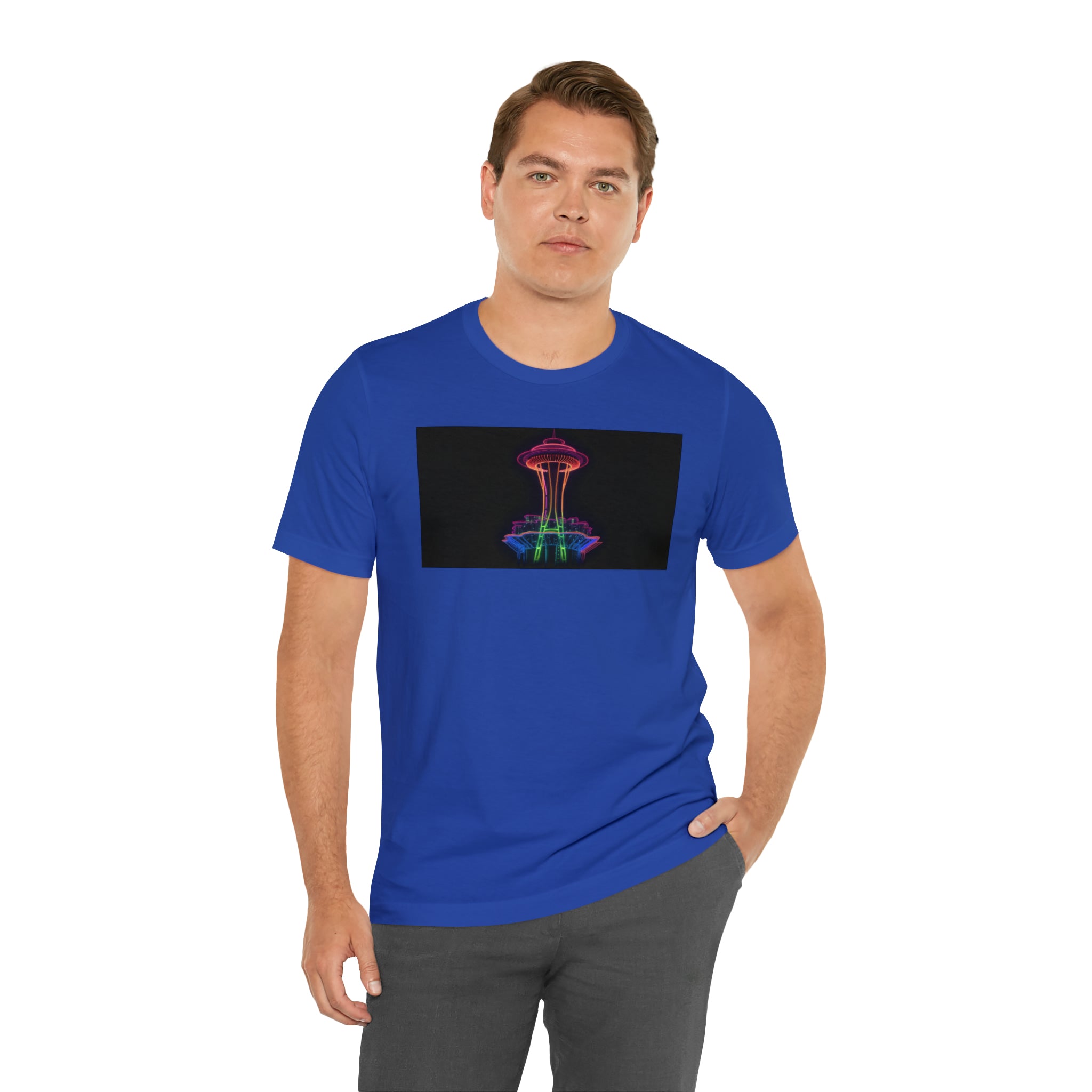 Unisex Jersey Short Sleeve Tee - Space Needle, Seattle, USA