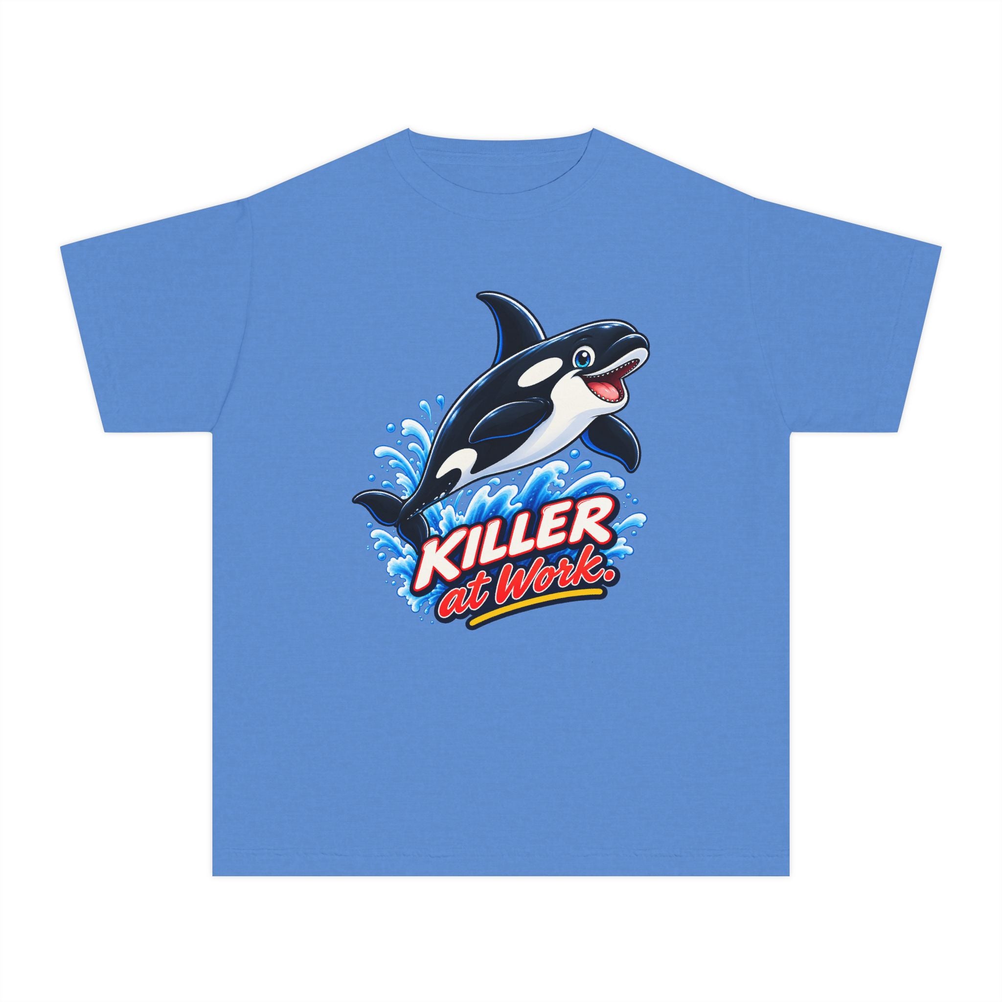 Youth Midweight Cotton Tee - Orca at Work