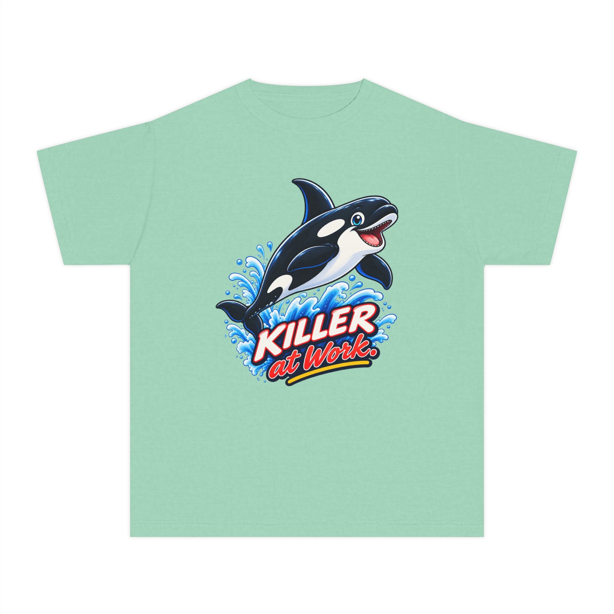 Youth Midweight Cotton Tee - Orca at Work