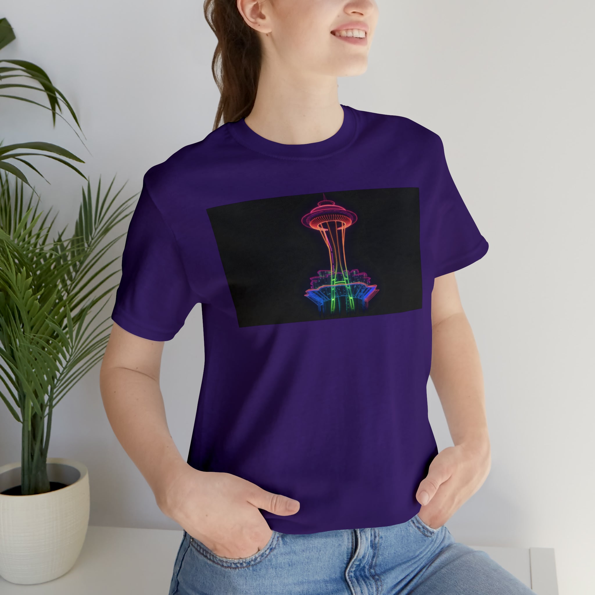 Unisex Jersey Short Sleeve Tee - Space Needle, Seattle, USA