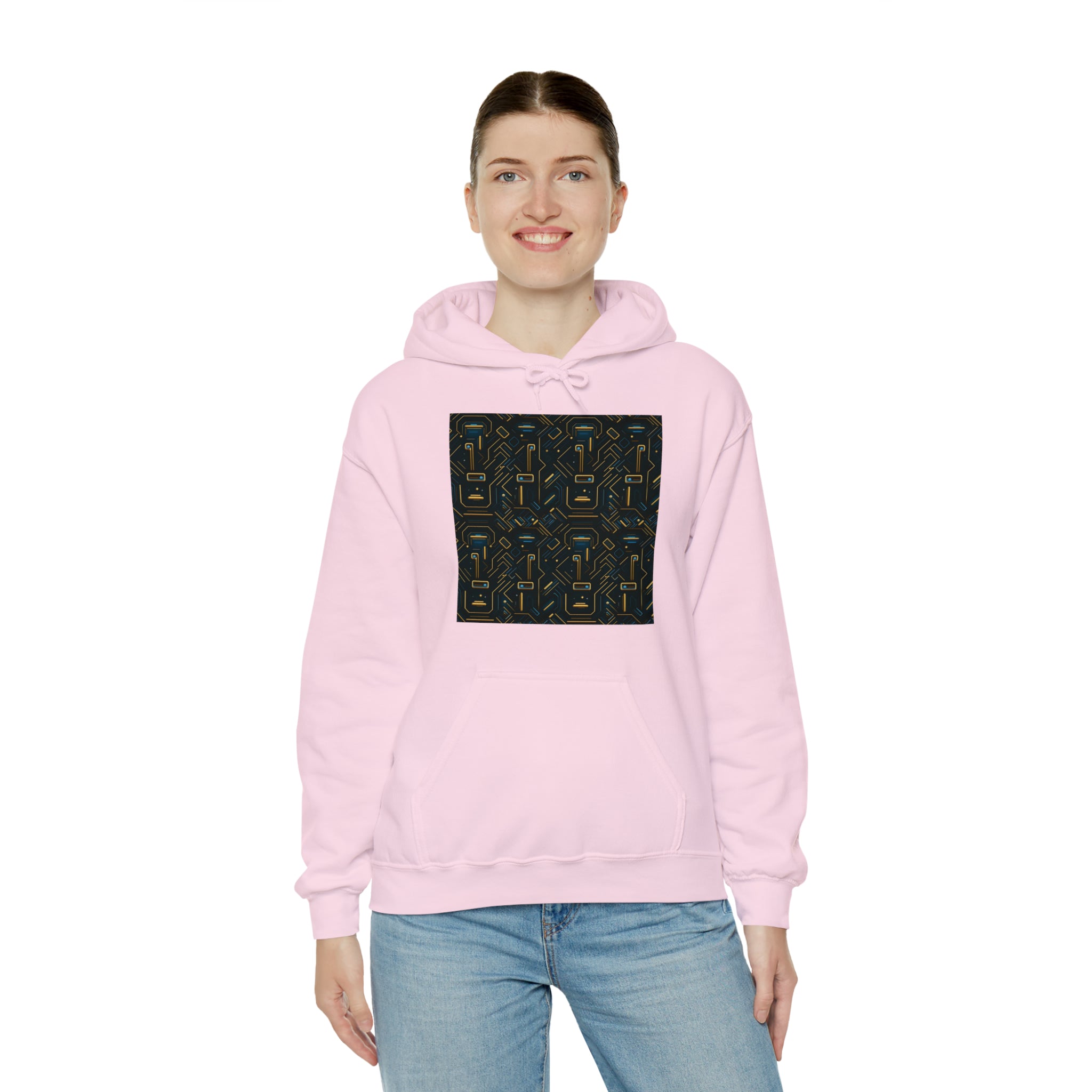 Unisex Heavy Blend™ Hooded Sweatshirt - Abstract Neon Designs 05