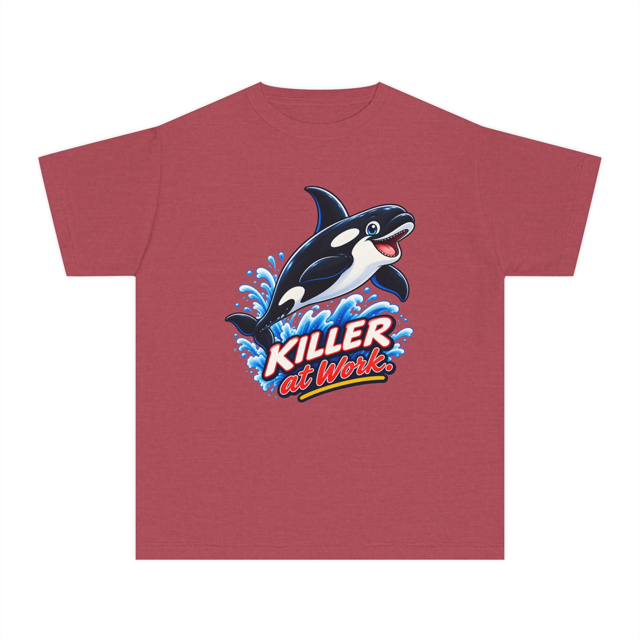 Youth Midweight Cotton Tee - Orca at Work