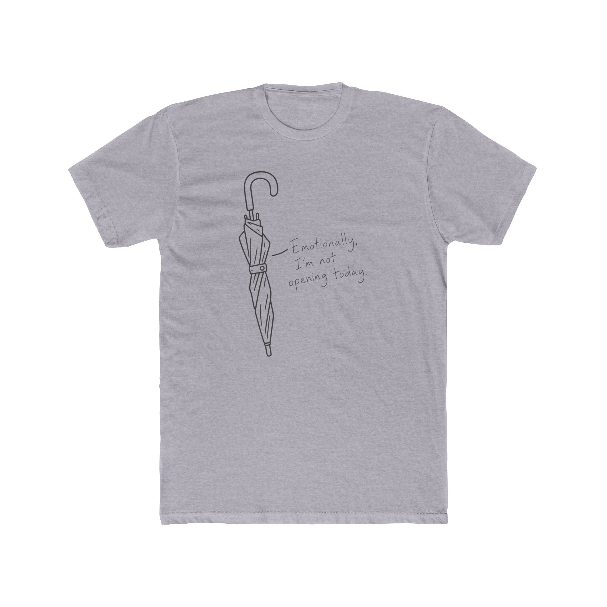 Men's Cotton Crew Tee - Objectively Speaking collection - Umbrella, not open