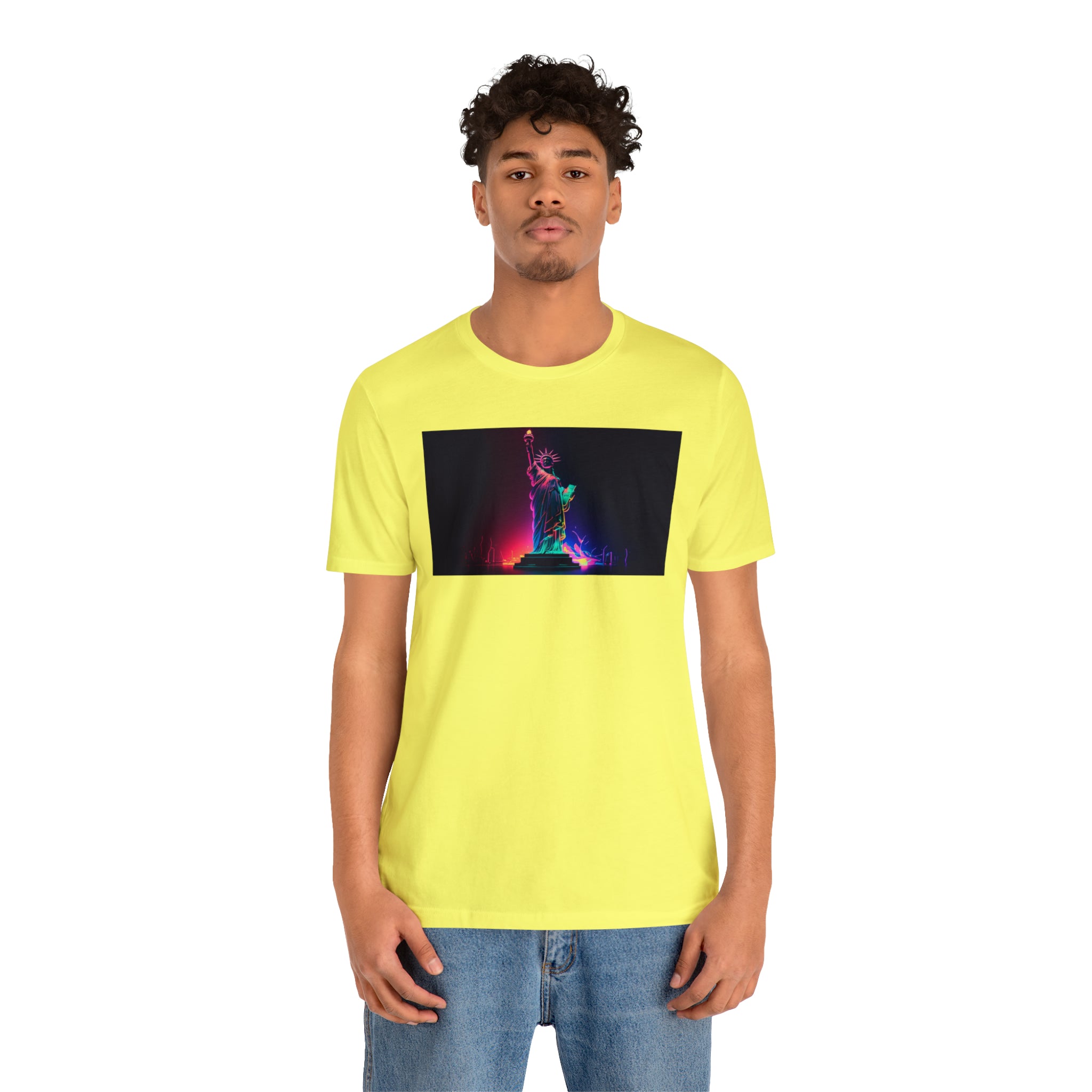 Unisex Jersey Short Sleeve Tee - Statue of Liberty, New York, USA