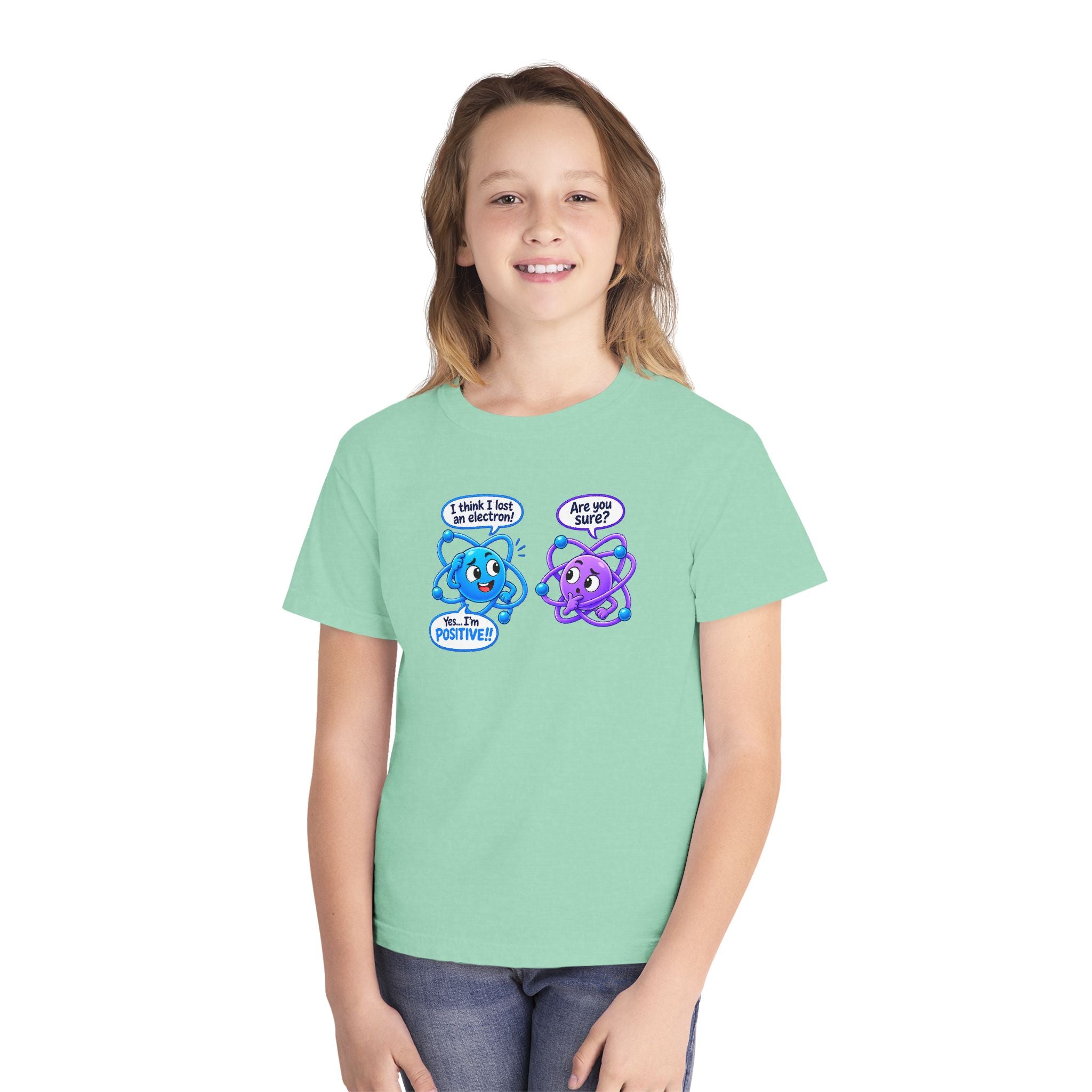 Youth Midweight Cotton Tee - Science collection - Atomic Conversation